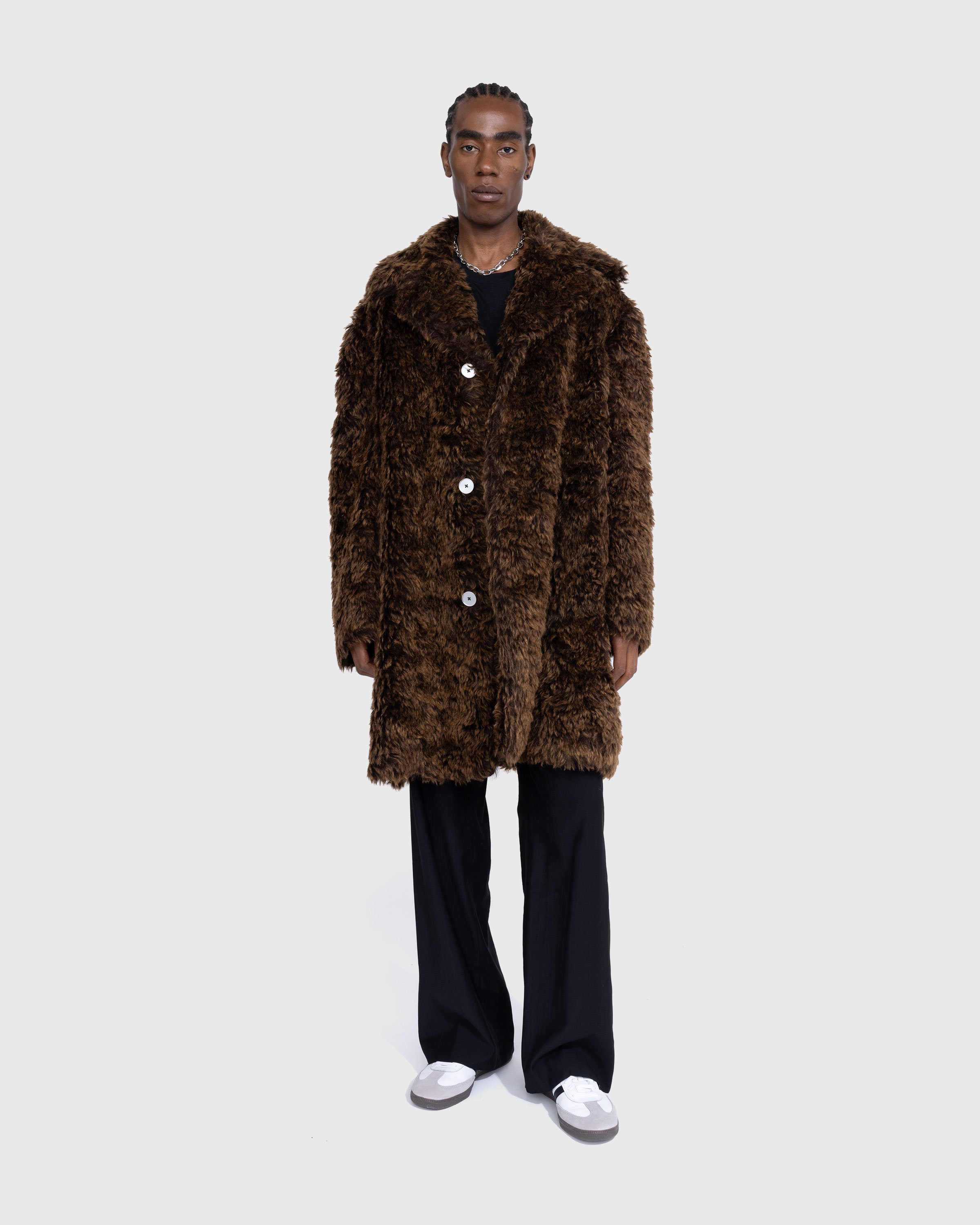 Jil Sander - Long Mohair Coat Brown - Clothing - Brown - Image 3