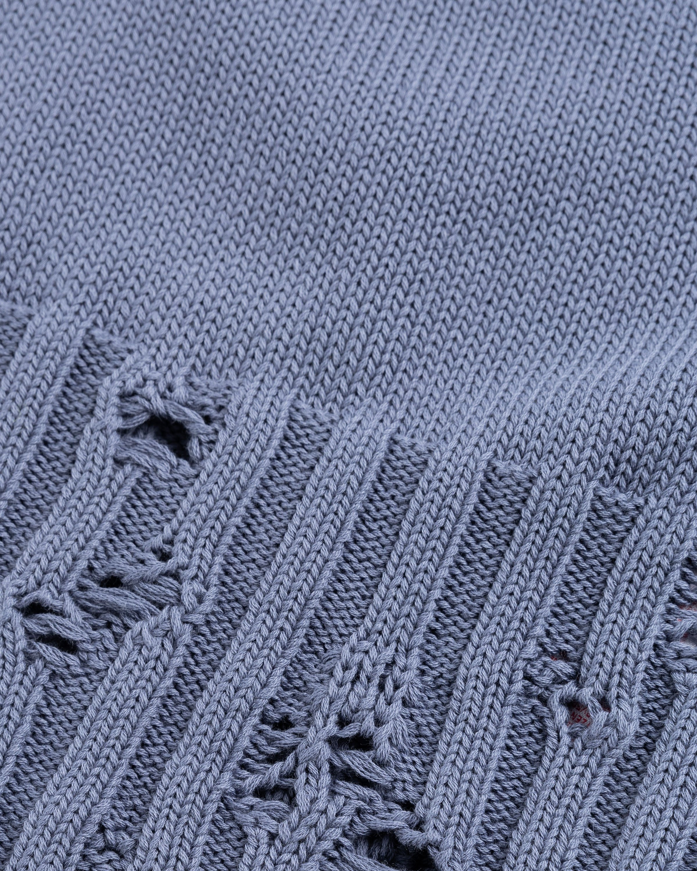 Marni - Cotton V-Neck Vest Steel - Clothing - Grey - Image 7