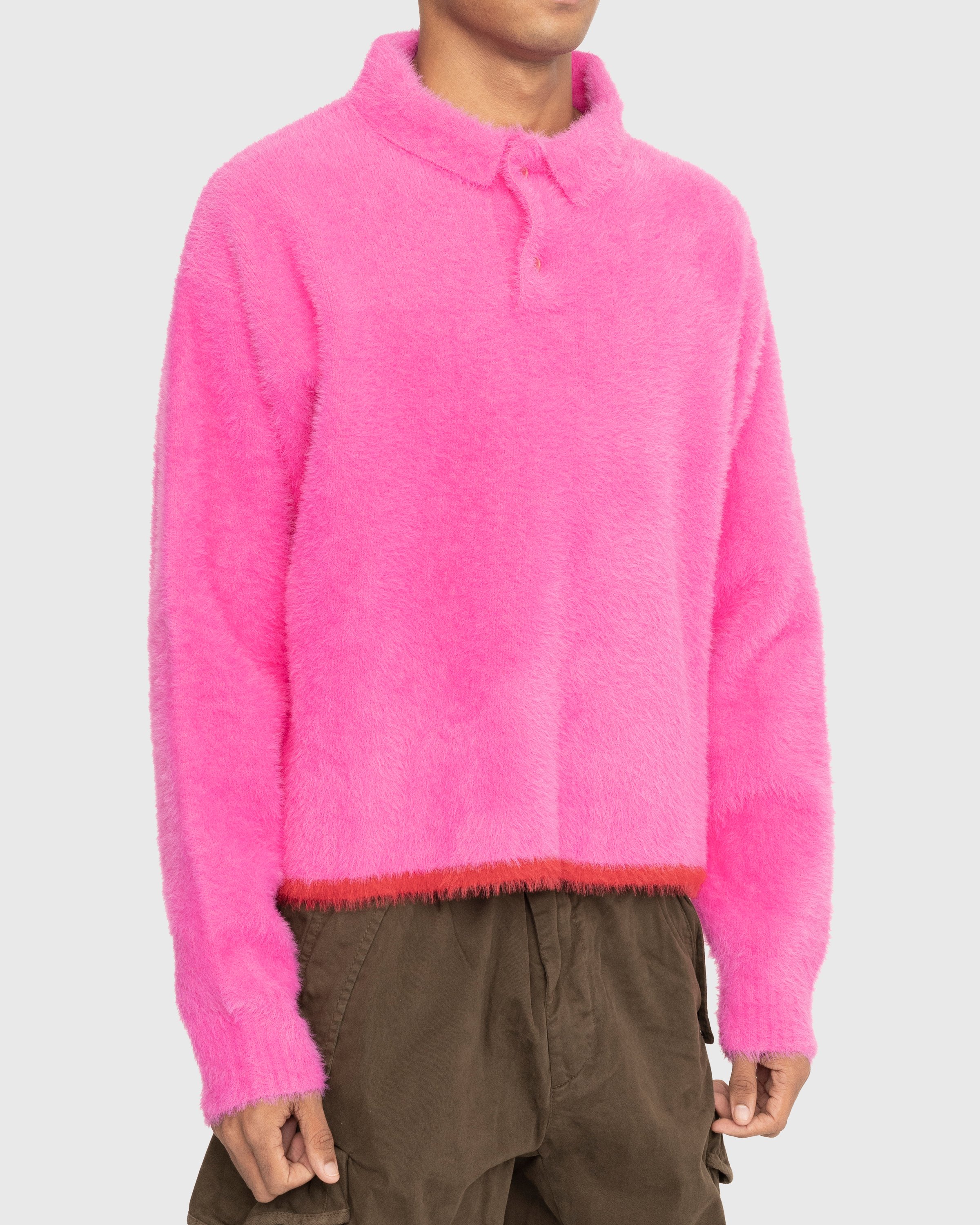 JACQUEMUS - Le Polo Neve Pink - Polos - Pink - Image 3