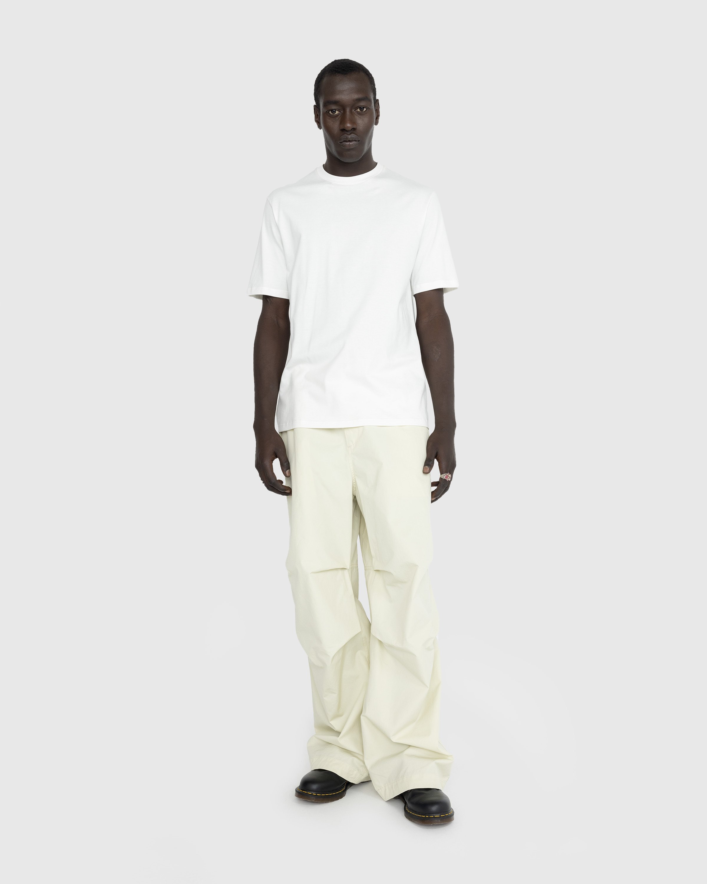Jil Sander - Short-Sleeve T-Shirt Coconut - Clothing - White - Image 3