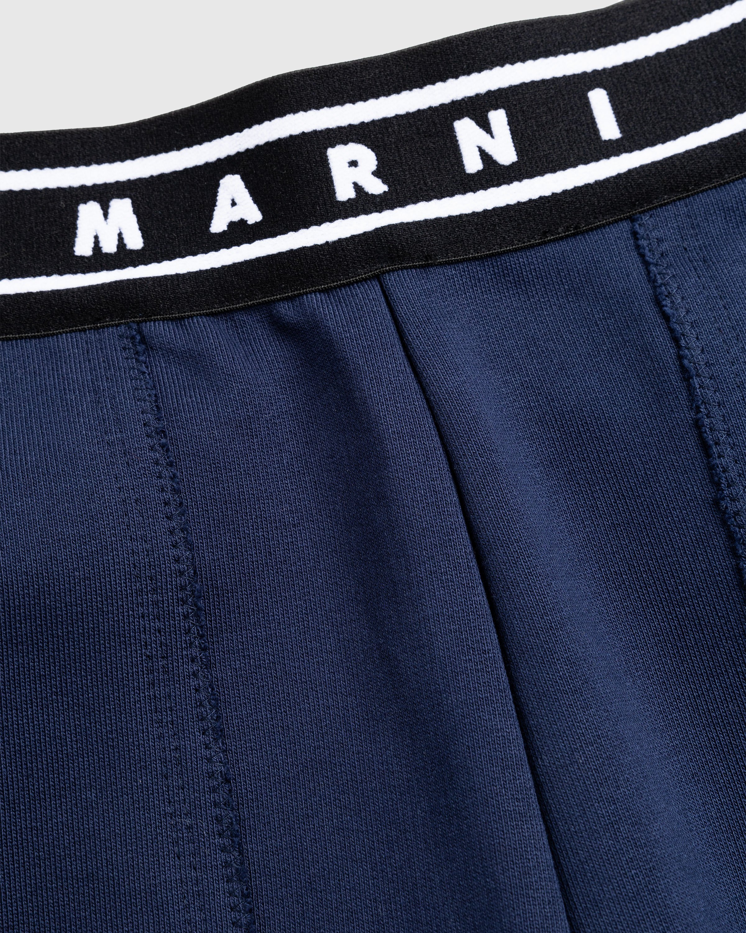Marni - Elastic Waistband Trousers Blue Kyanite - Clothing - Blue - Image 6