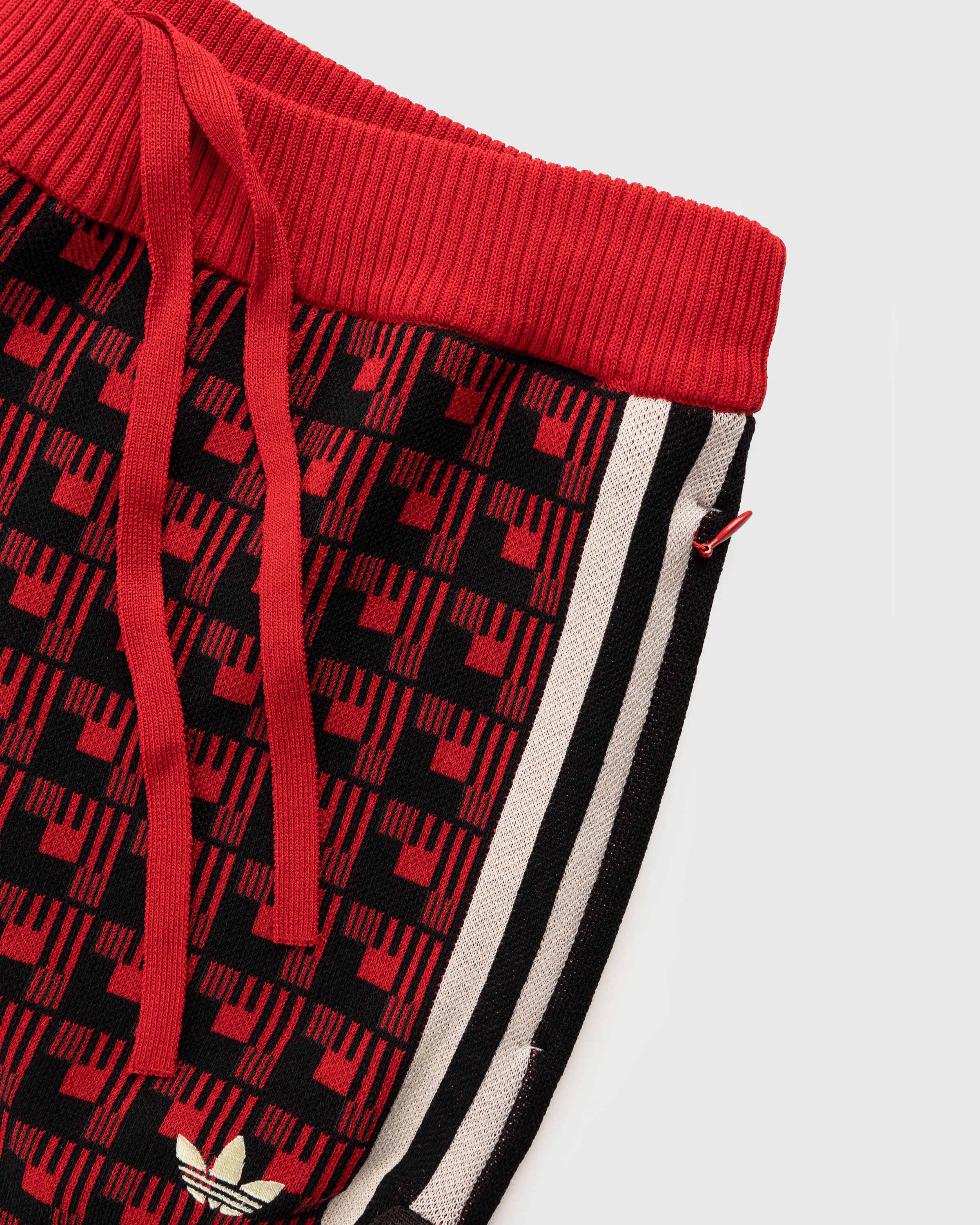 Adidas x Wales Bonner - WB Knit Shorts Scarlet/Black - Clothing - Red - Image 5