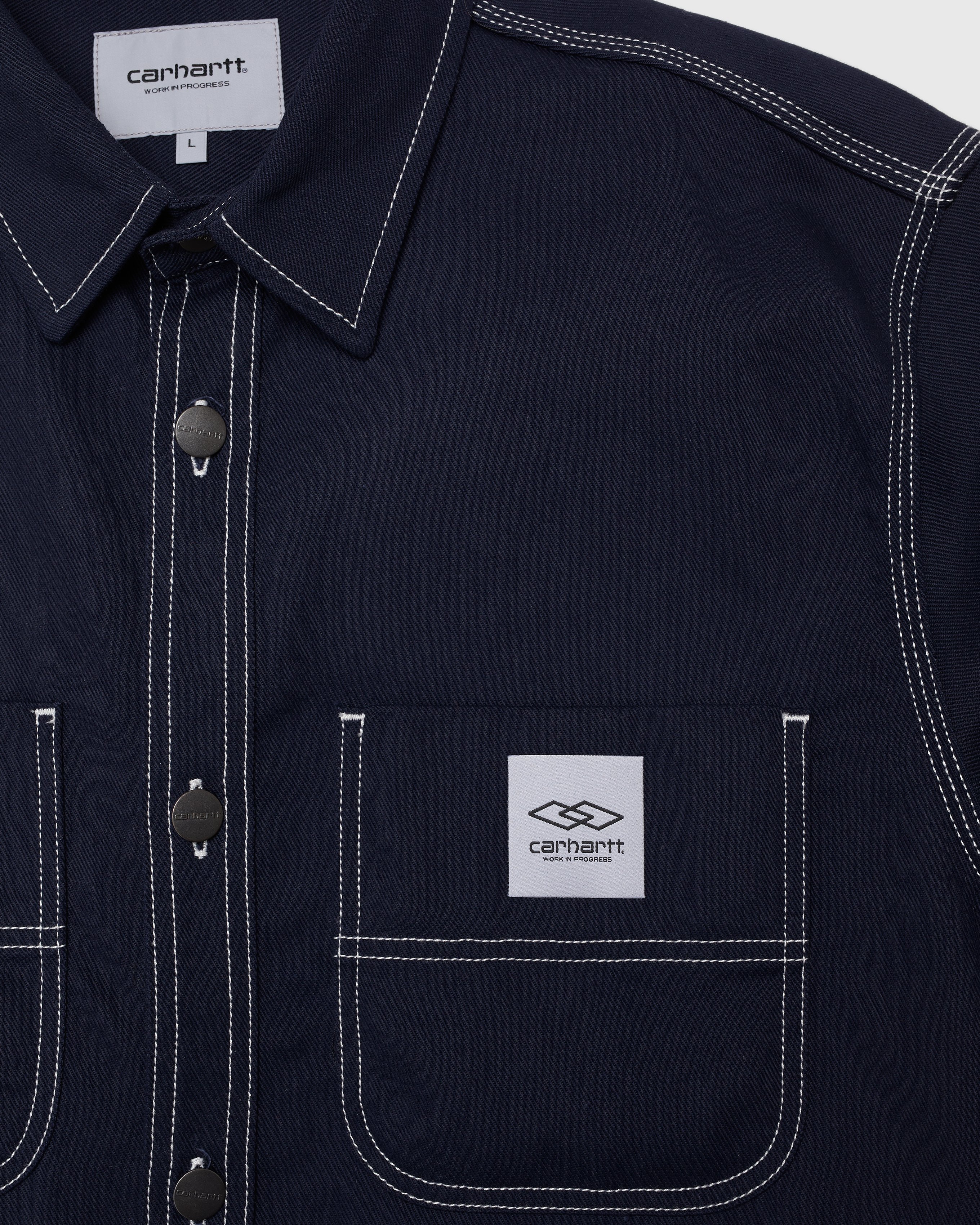 Carhartt WIP x Ljubav - Chalk Shirt Jac Navy - Clothing - Blue - Image 3