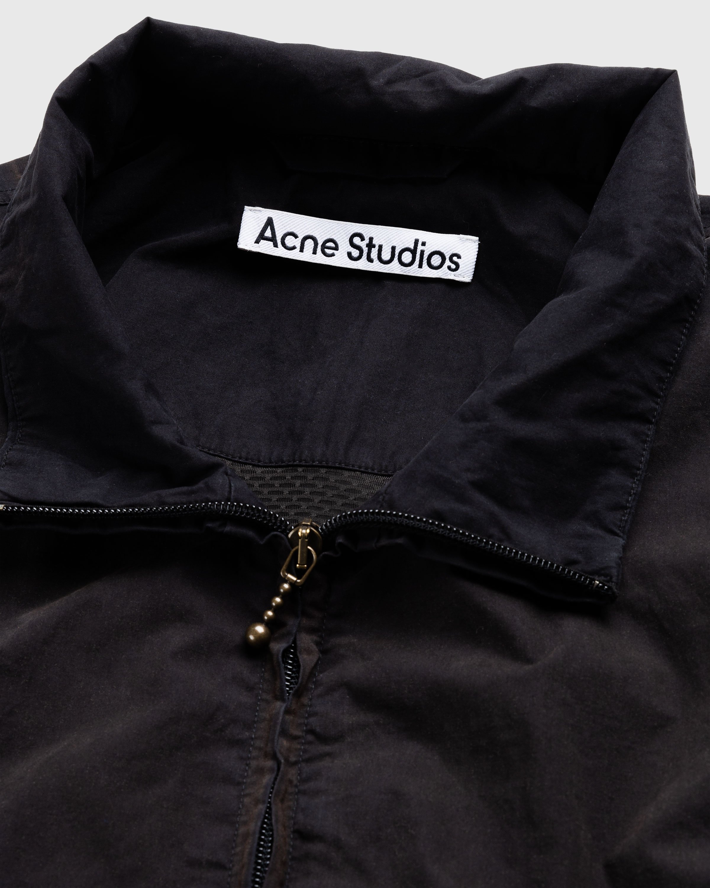 Acne Studios - Logo Zipper Jacket Black - Clothing - Black - Image 5