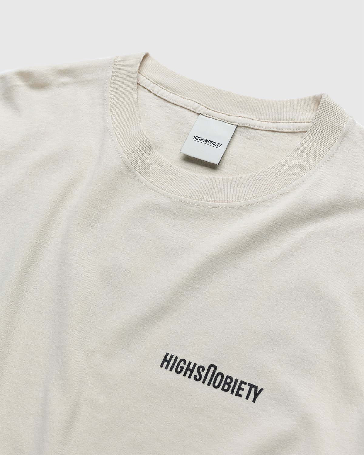 BRAUN x Highsnobiety - Logo T-Shirt Eggshell - Clothing - Beige - Image 4