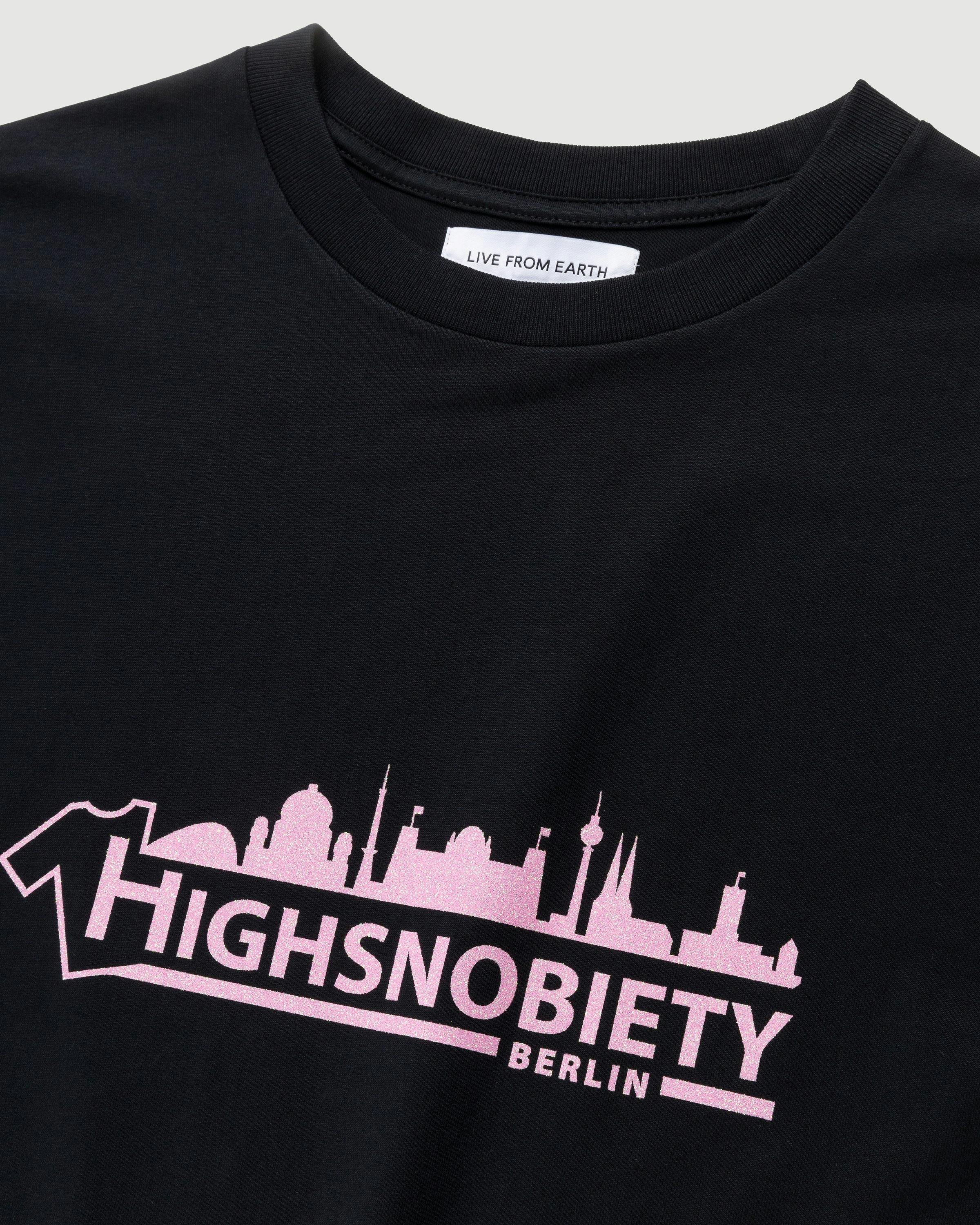 Live From Earth x Highsnobiety - BERLIN, BERLIN 3 Logo T-Shirt Black - Clothing - Black - Image 3