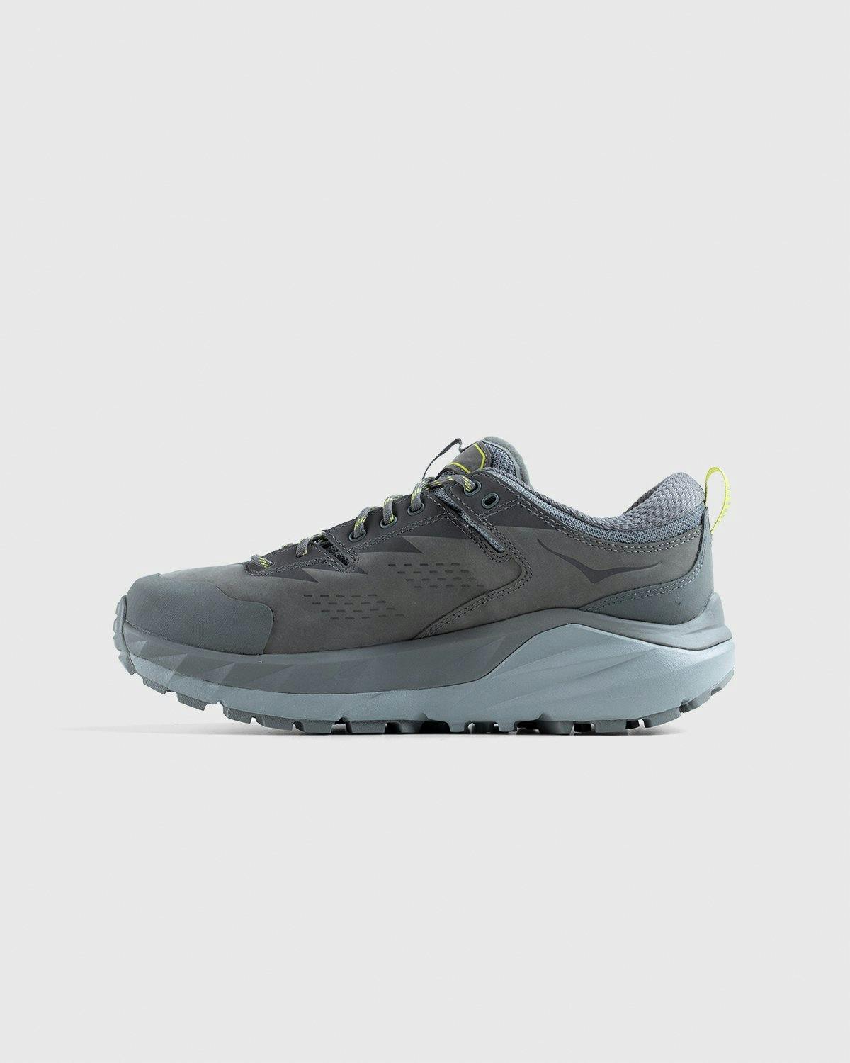 HOKA - M Kaha Low GTX Charcoal Grey Green Sheen - Footwear - Grey - Image 2