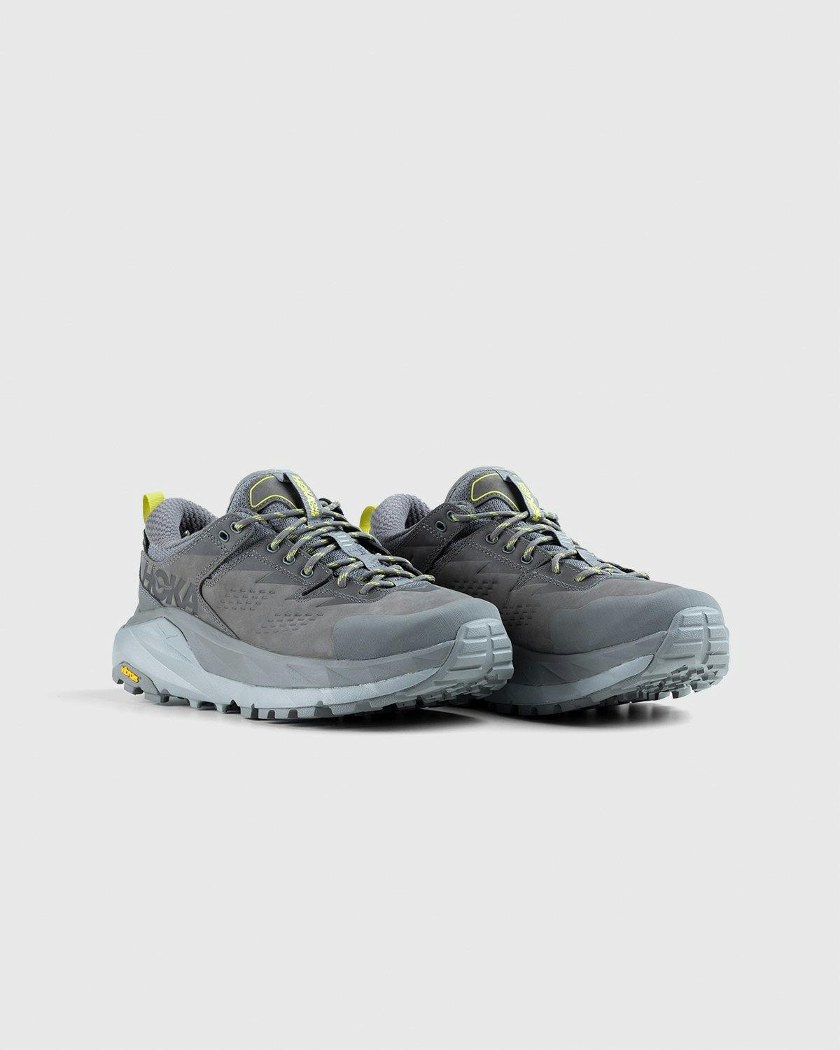 HOKA - M Kaha Low GTX Charcoal Grey Green Sheen - Footwear - Grey - Image 3