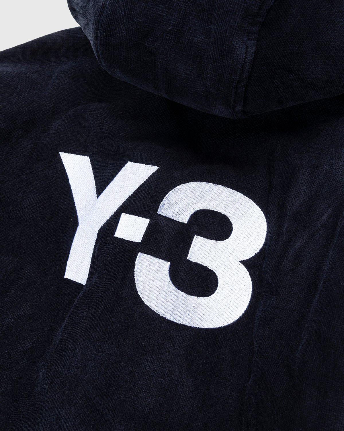 Y-3 - Cotton Bathrobe Black - Lifestyle - Black - Image 3