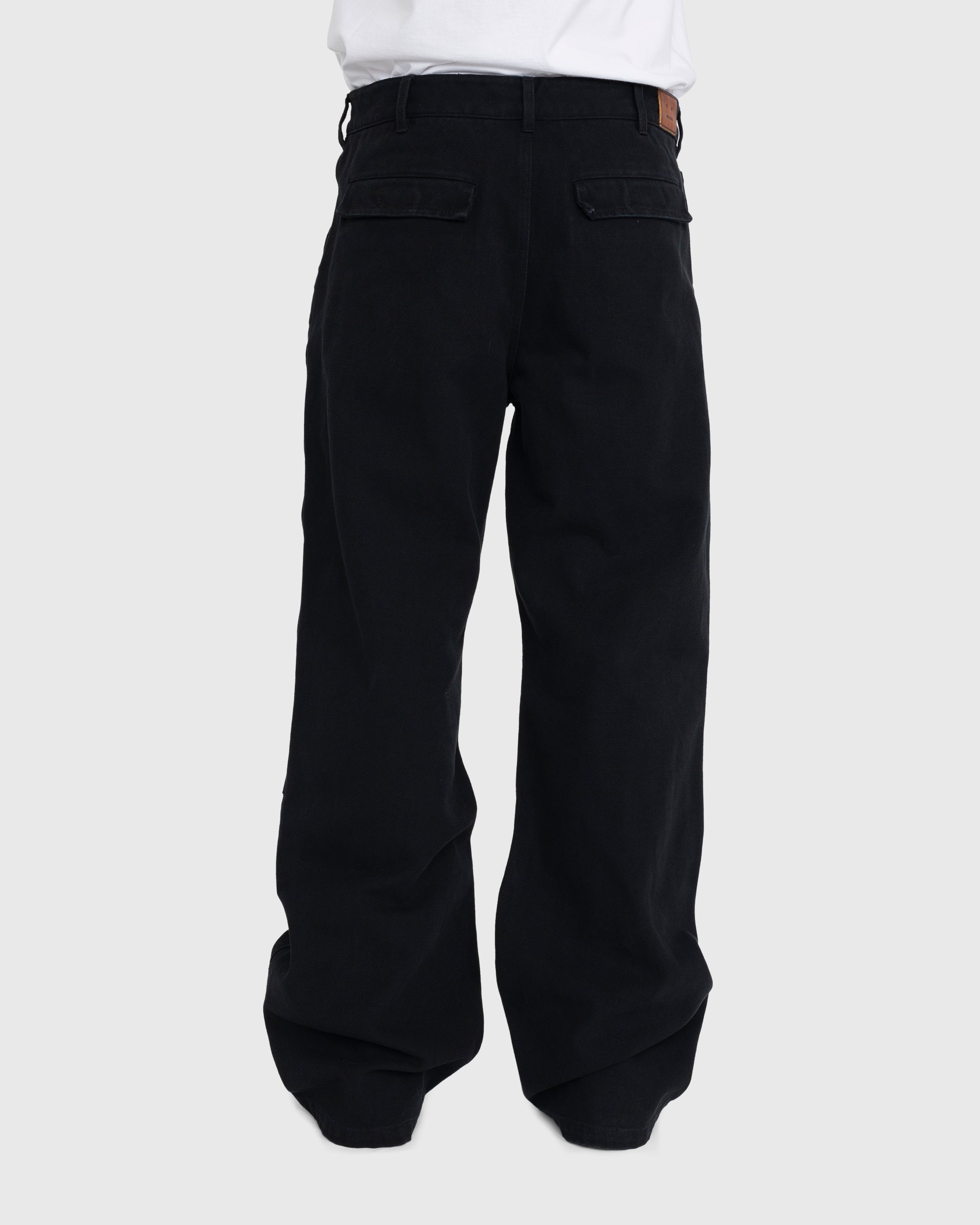 Acne Studios - Cotton Workwear Trousers Black - Clothing - Black - Image 4