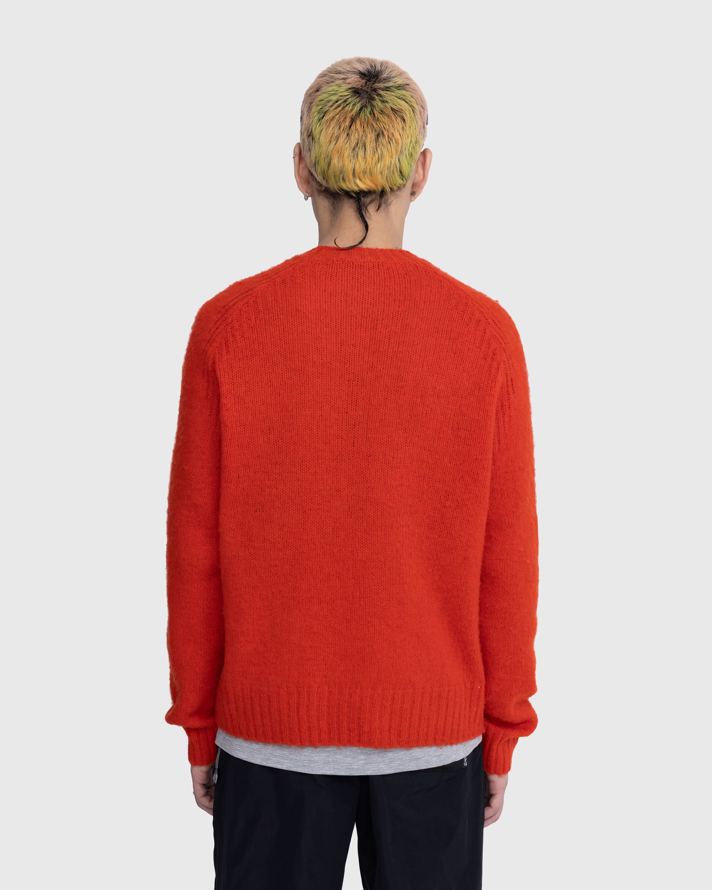 Acne Studios - Embroidered Crewneck Sweater Red - Clothing - Red - Image 3