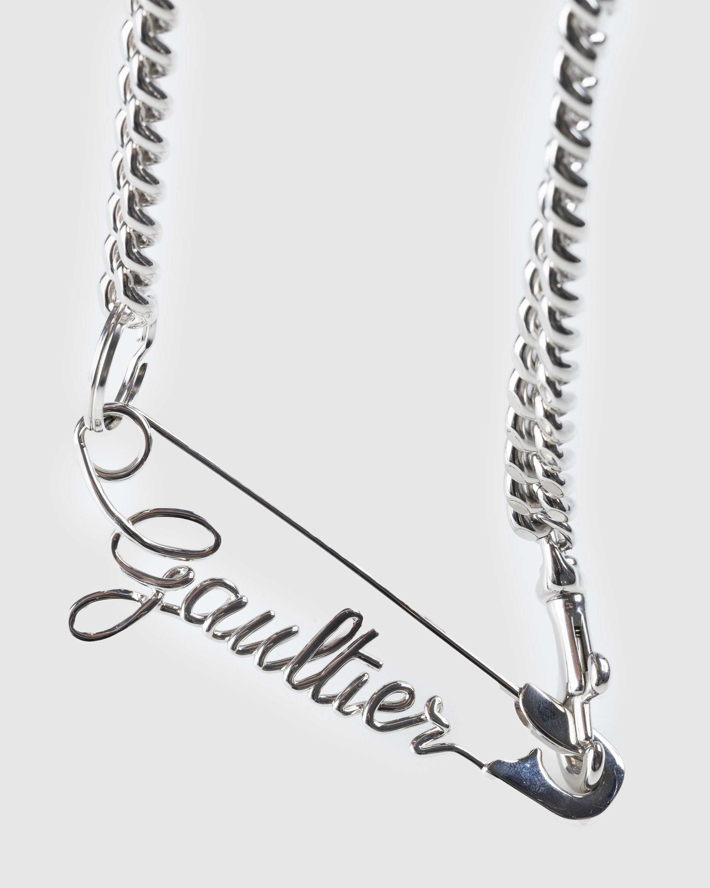 Jean Paul Gaultier - Safety Pin Gaultier Necklace Silver - Accessories - Silver - Image 2