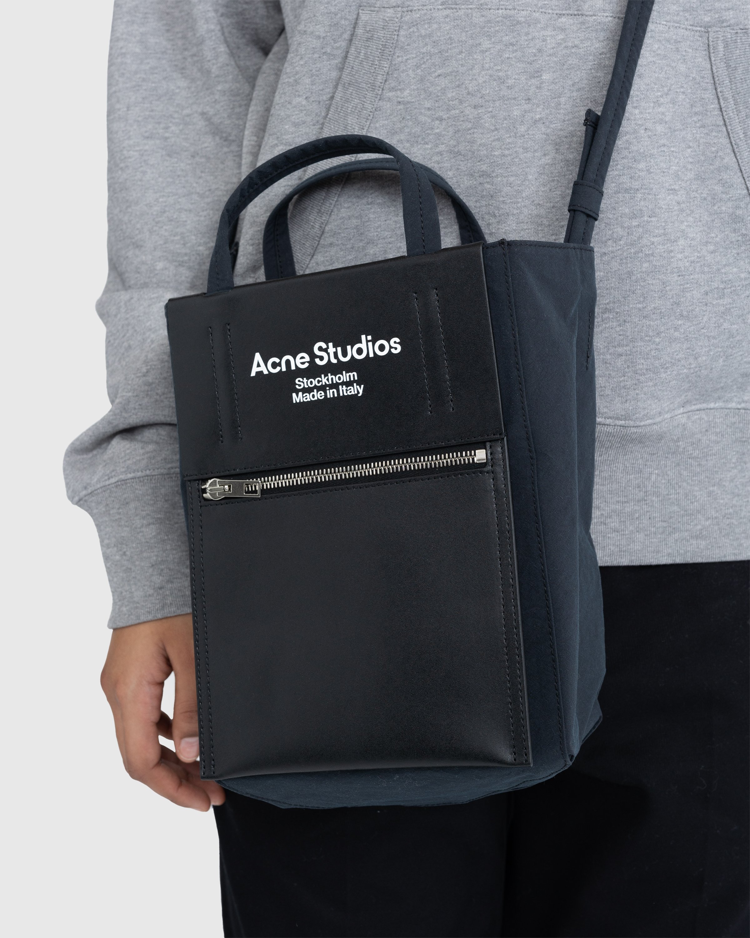 Acne Studios - Papery Nylon Tote Bag Black - Accessories - Black - Image 5