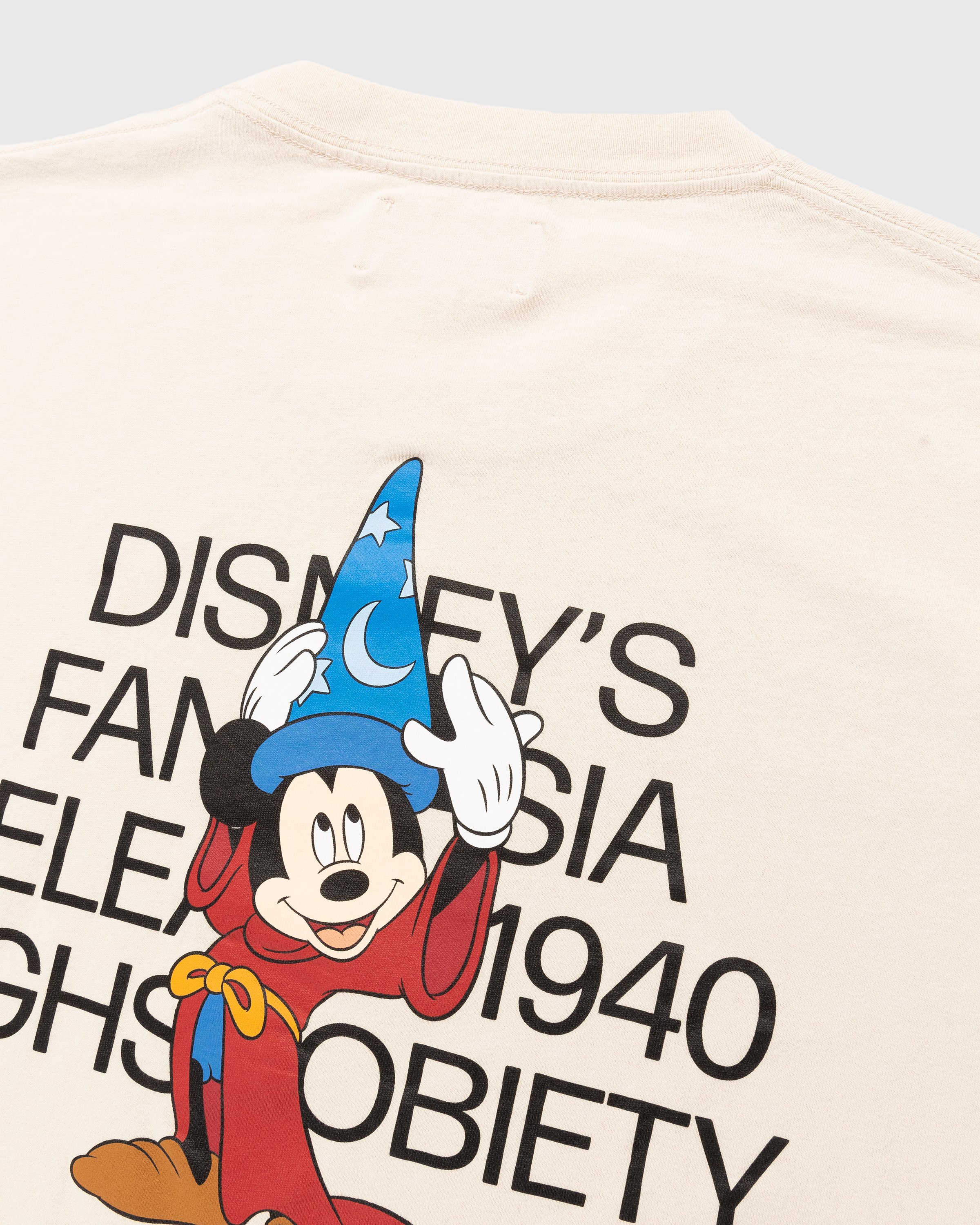 Disney Fantasia x Highsnobiety - Sorcerer Mickey T-Shirt Eggshell - Clothing - Beige - Image 3