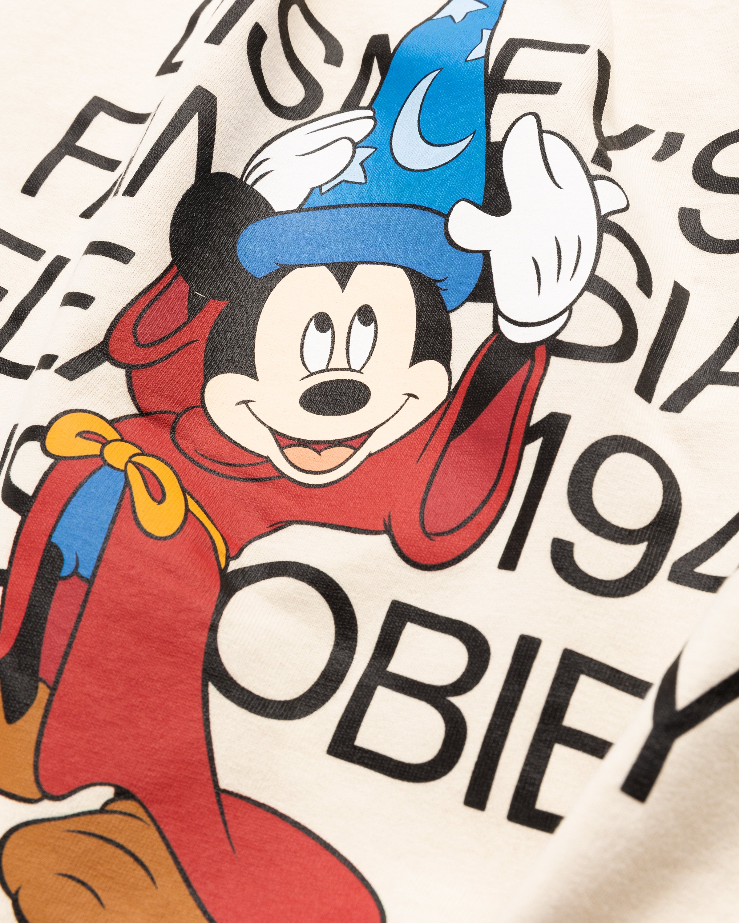 Disney Fantasia x Highsnobiety - Sorcerer Mickey T-Shirt Eggshell - Clothing - Beige - Image 5