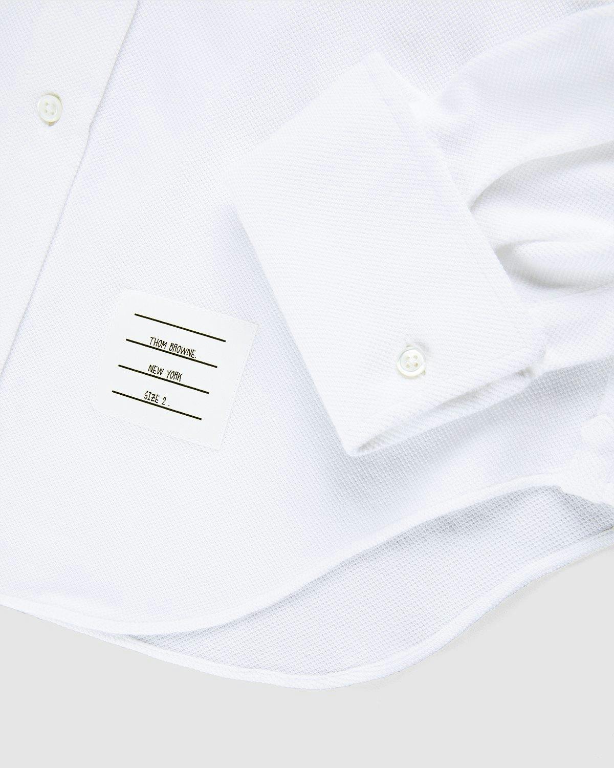 Thom Browne x Highsnobiety - Men's Pique Ruffled-Bib Tux Shirt White - Clothing - White - Image 3