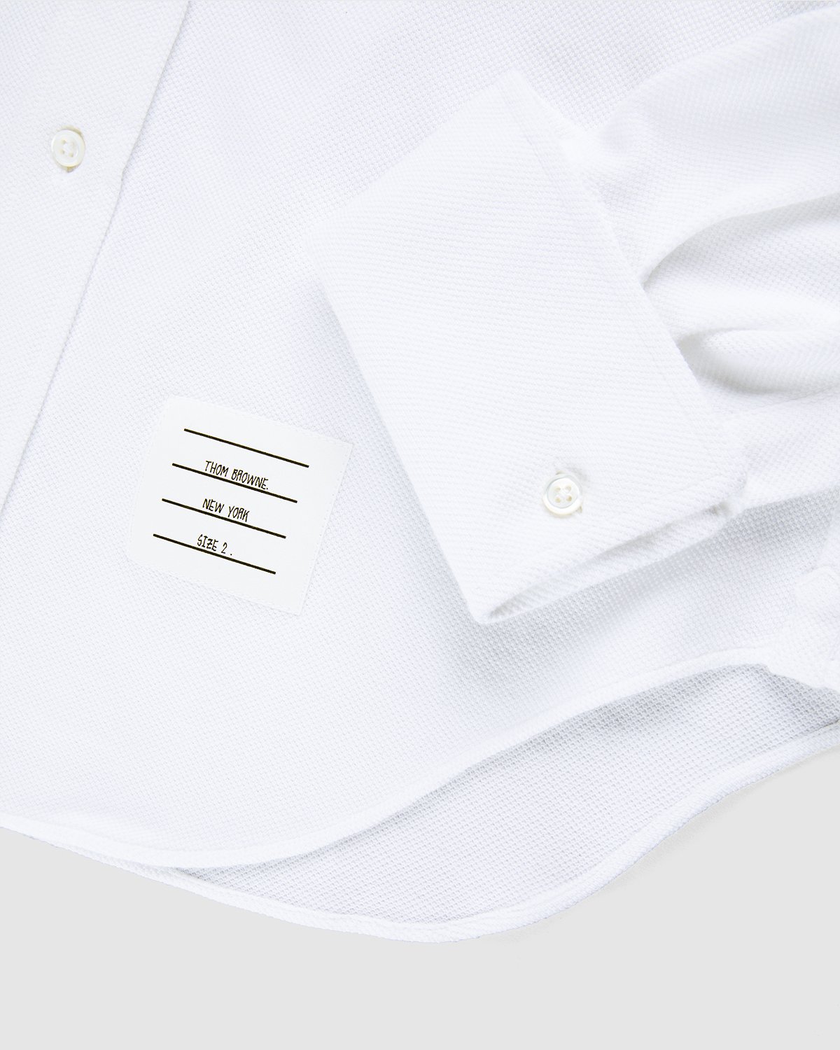 Thom Browne x Highsnobiety - Men's Pique Ruffled-Bib Tux Shirt White - Clothing - White - Image 3