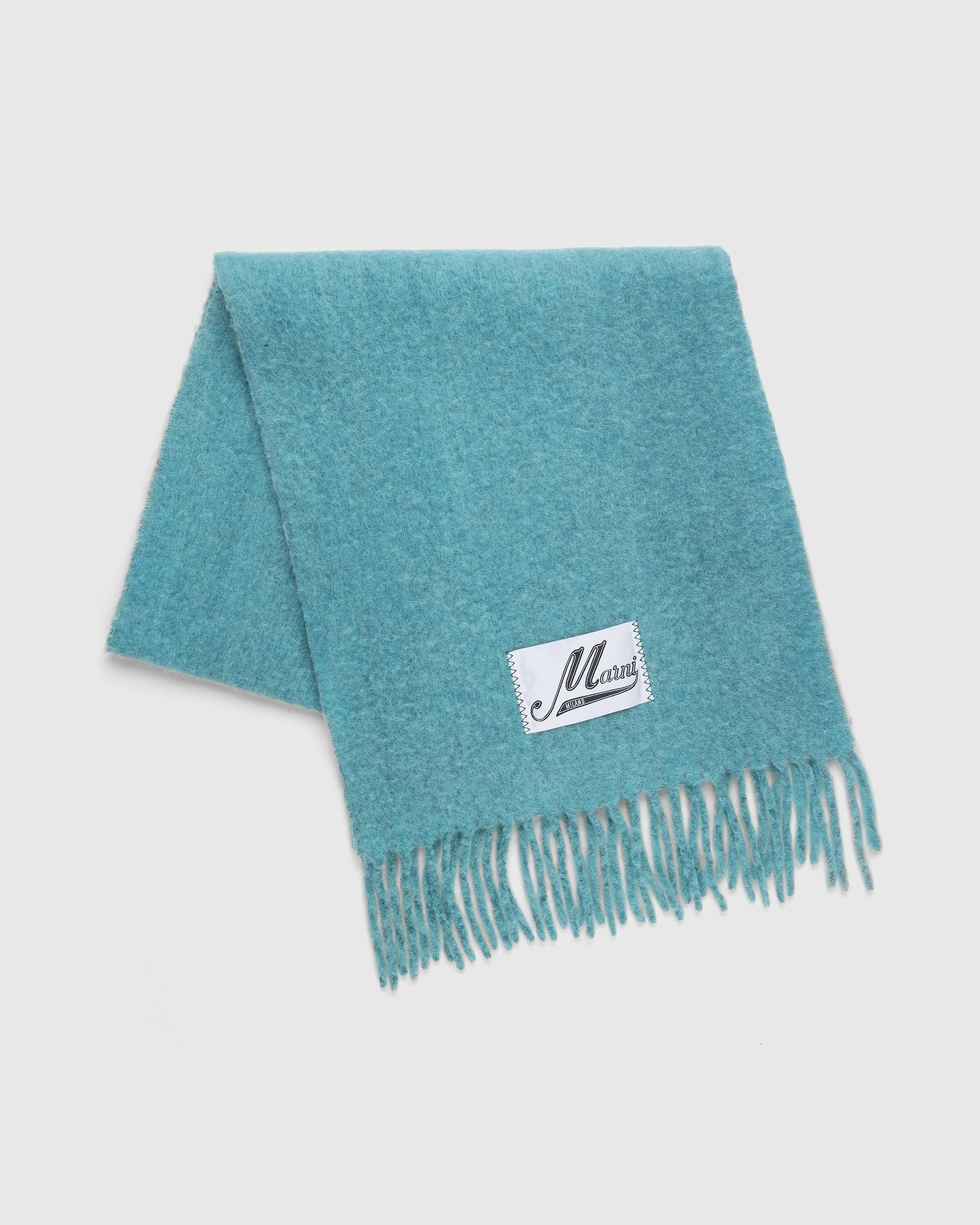 Marni - Alpaca Blend Scarf Pale Blue - Accessories - Blue - Image 2