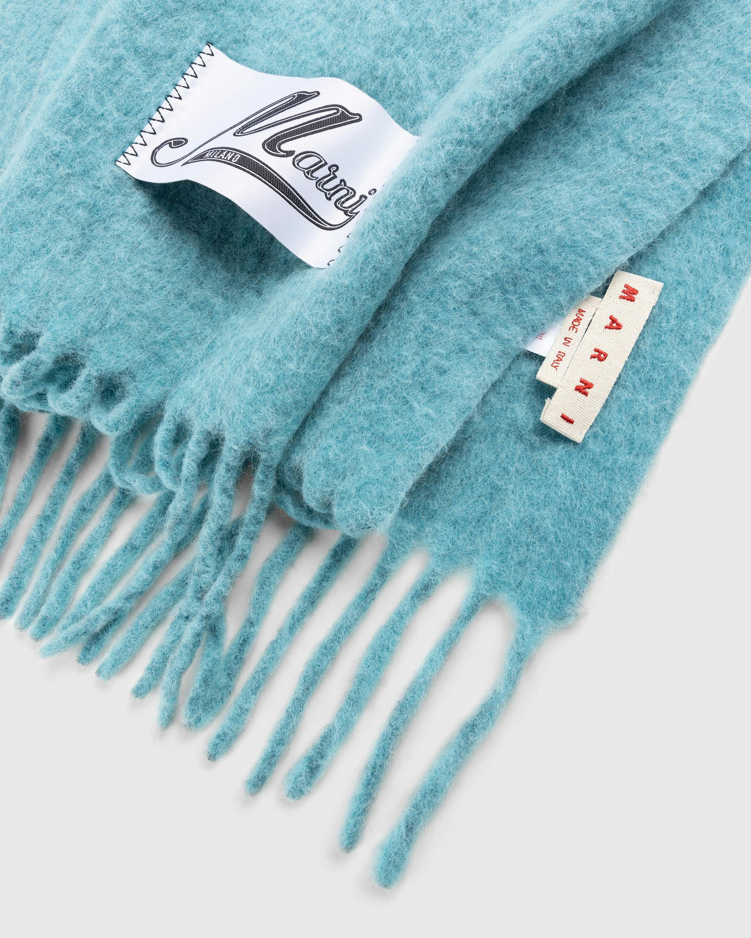 Marni - Alpaca Blend Scarf Pale Blue - Accessories - Blue - Image 3