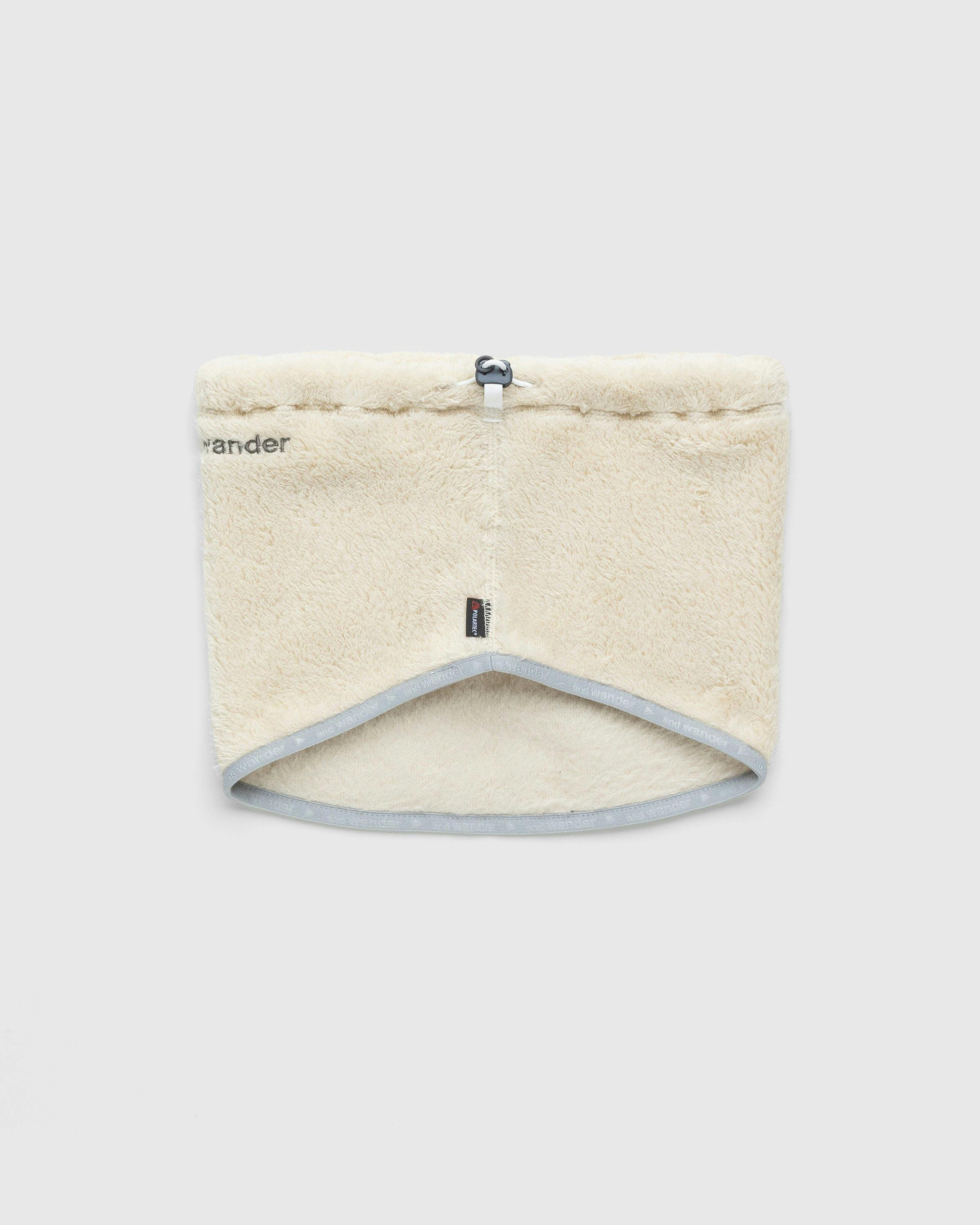 And Wander - High Loft Fleece Neck Warmer Off White - Accessories - Beige - Image 2