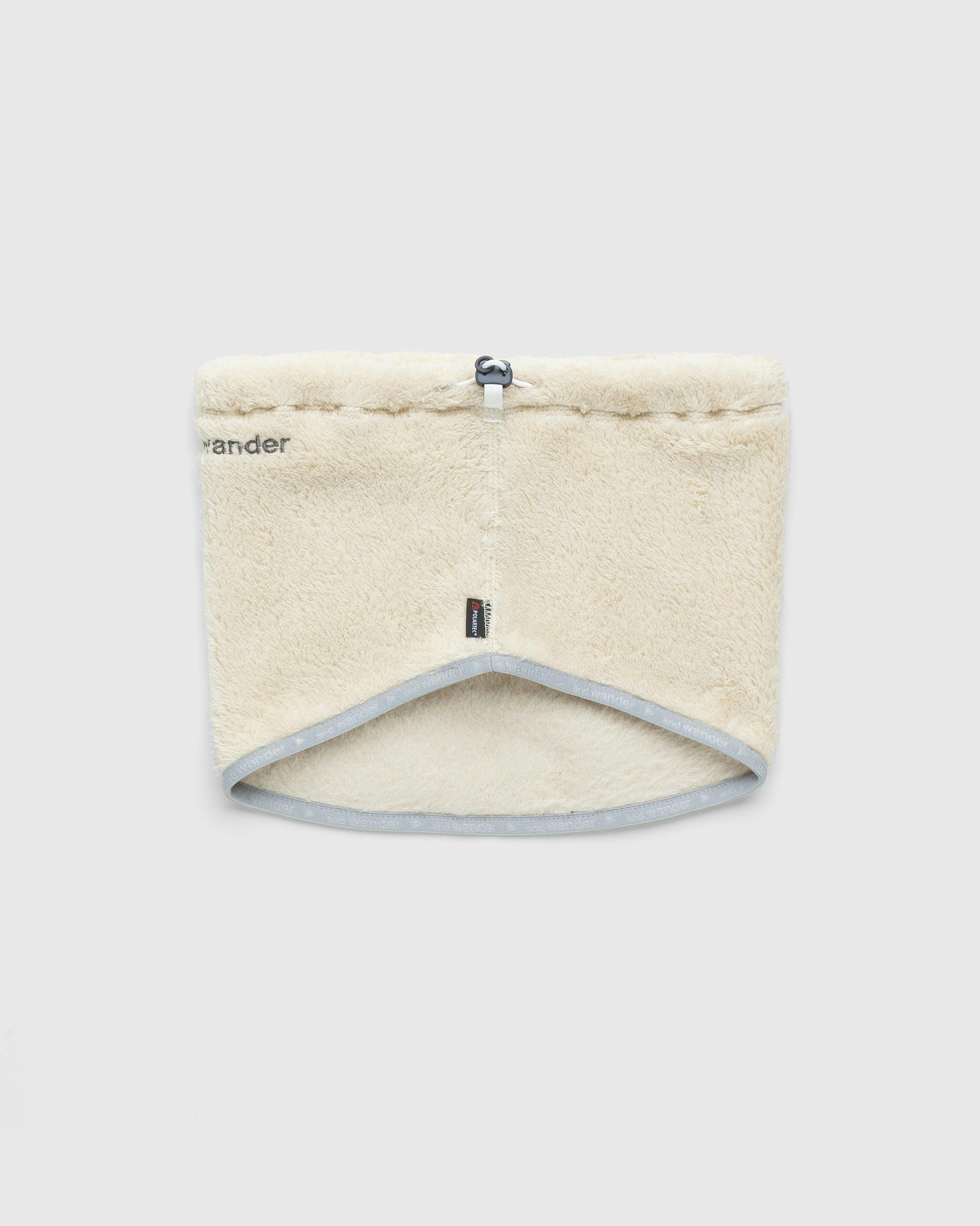 And Wander - High Loft Fleece Neck Warmer Off White - Accessories - Beige - Image 2