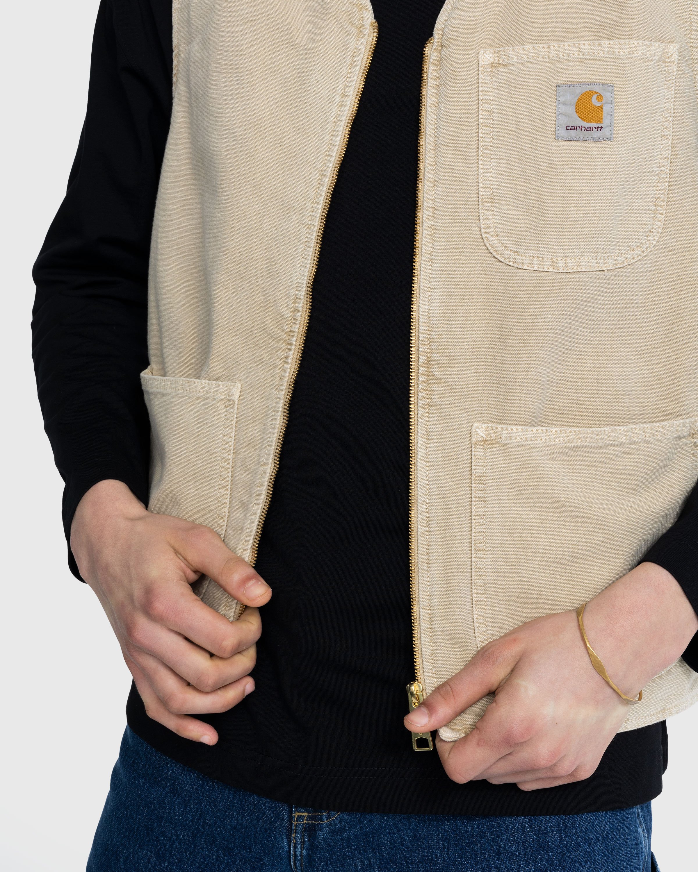 Carhartt WIP - Arbor Vest Faded Dusty Hamilton Brown - Clothing - Brown - Image 5