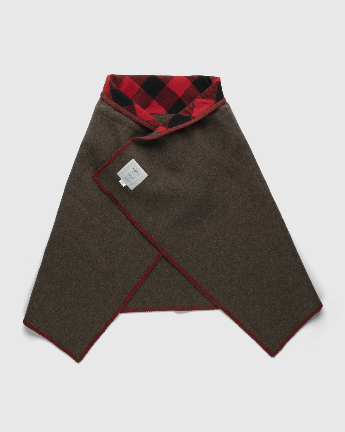 Woolrich - Recycled Wool Blanket Cape Brown - Clothing - Brown - Image 2