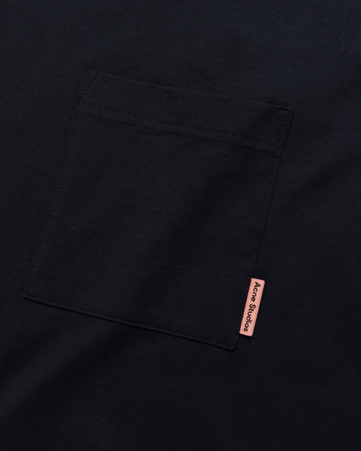 Acne Studios - Short Sleeve Pocket T-Shirt Black - Clothing - Black - Image 3
