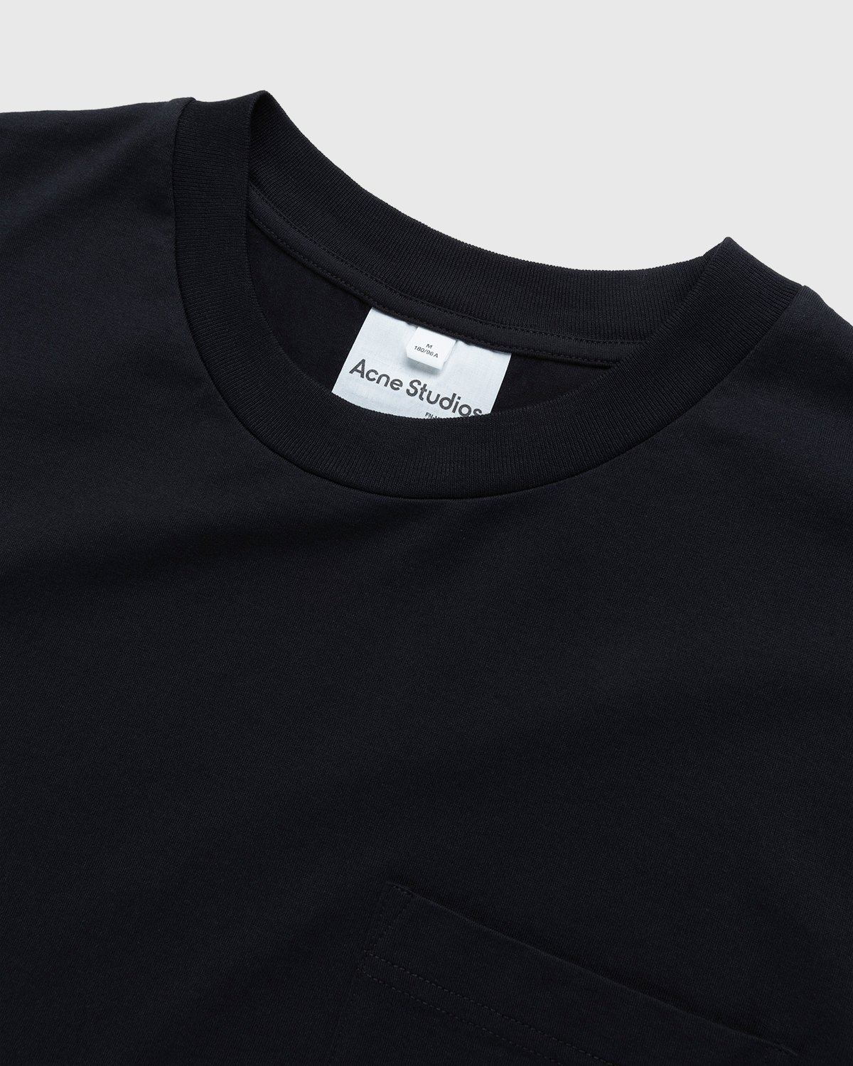 Acne Studios - Short Sleeve Pocket T-Shirt Black - Clothing - Black - Image 4