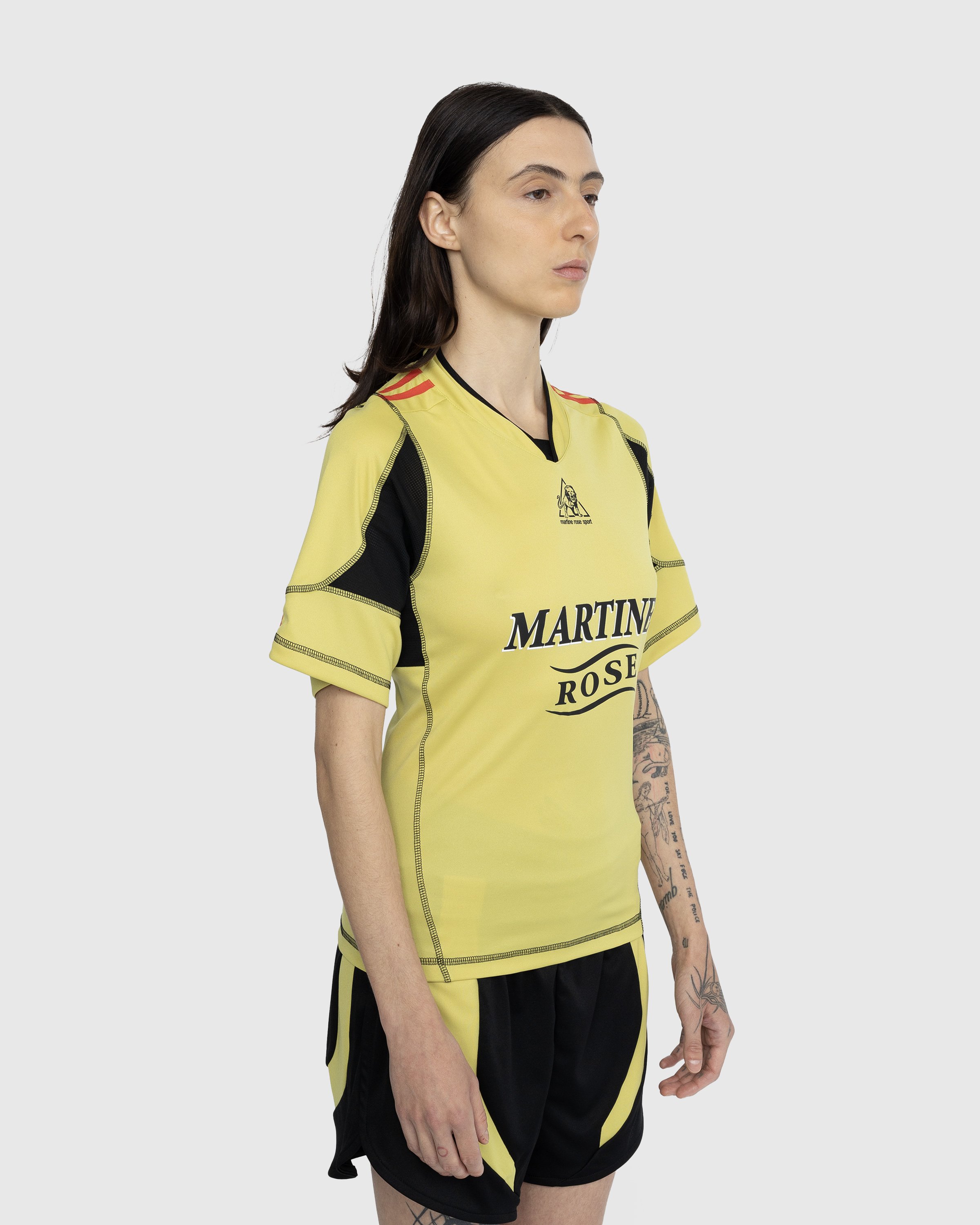 Martine Rose - Shrunken Football Top Yellow - Clothing - Yellow - Image 4