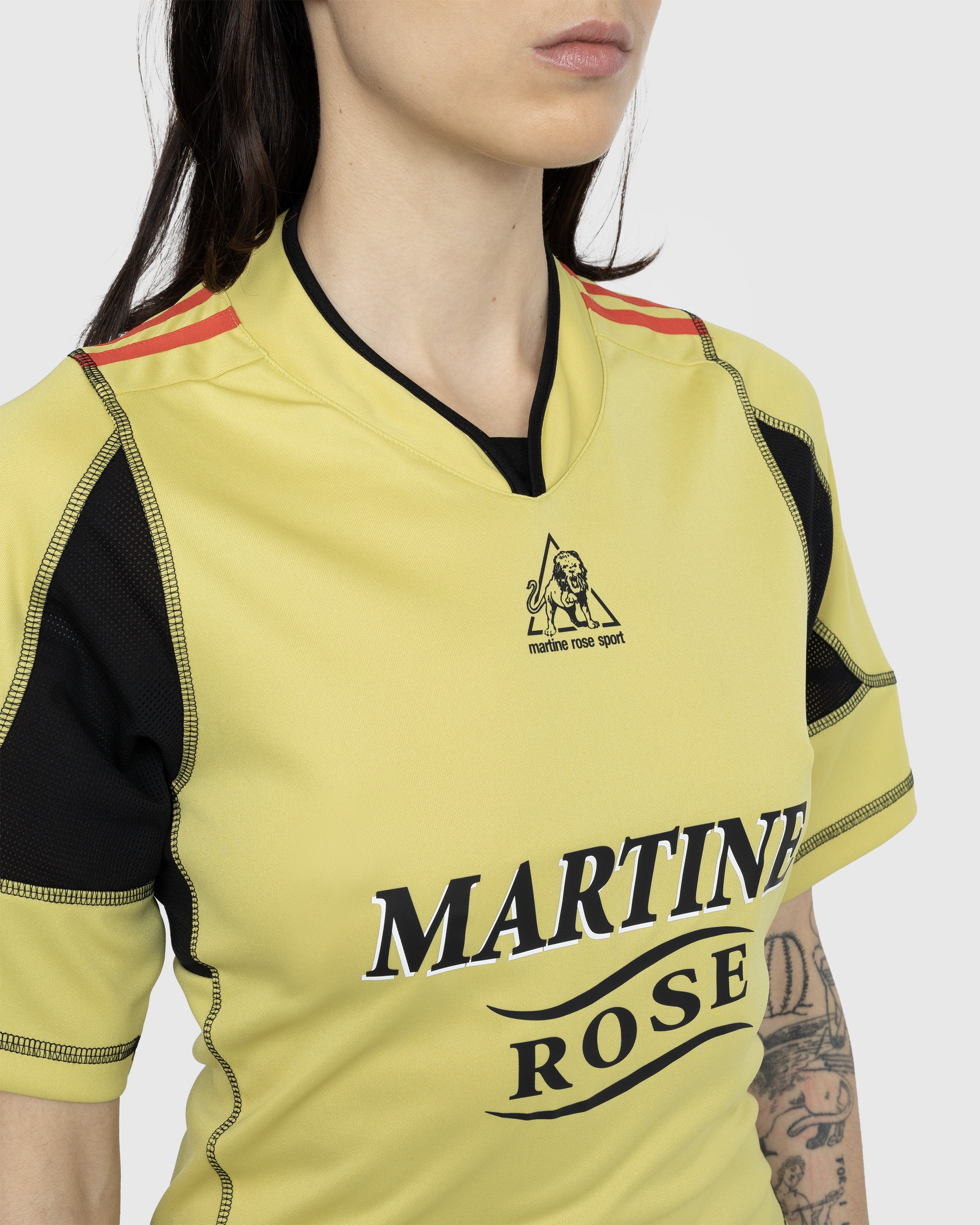 Martine Rose - Shrunken Football Top Yellow - Clothing - Yellow - Image 6