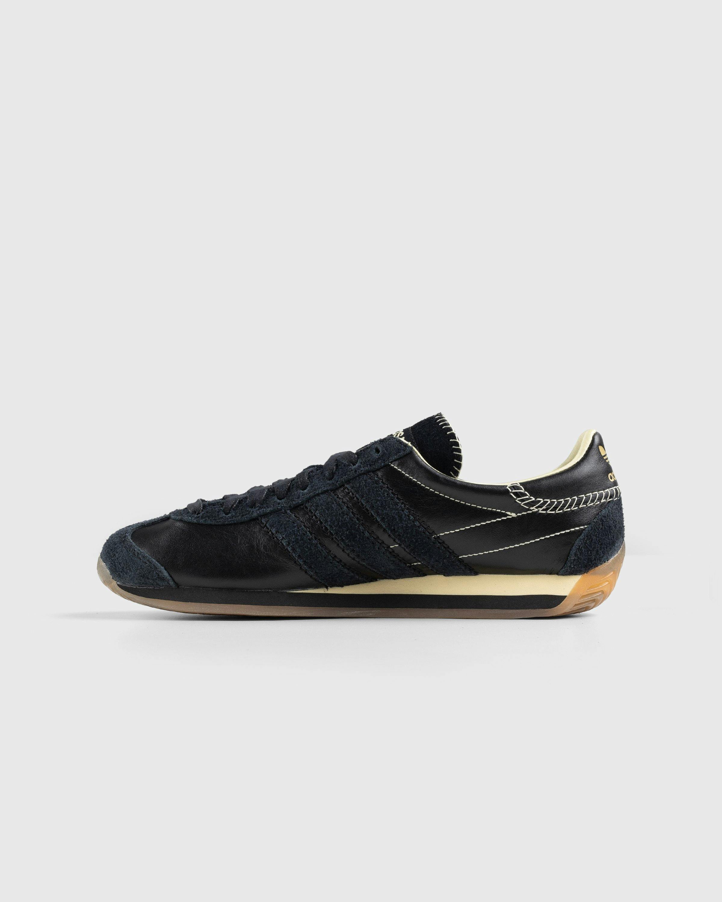 Adidas x Wales Bonner - WB Country Core Black/Core Black/Easy Yellow - Footwear - Black - Image 2