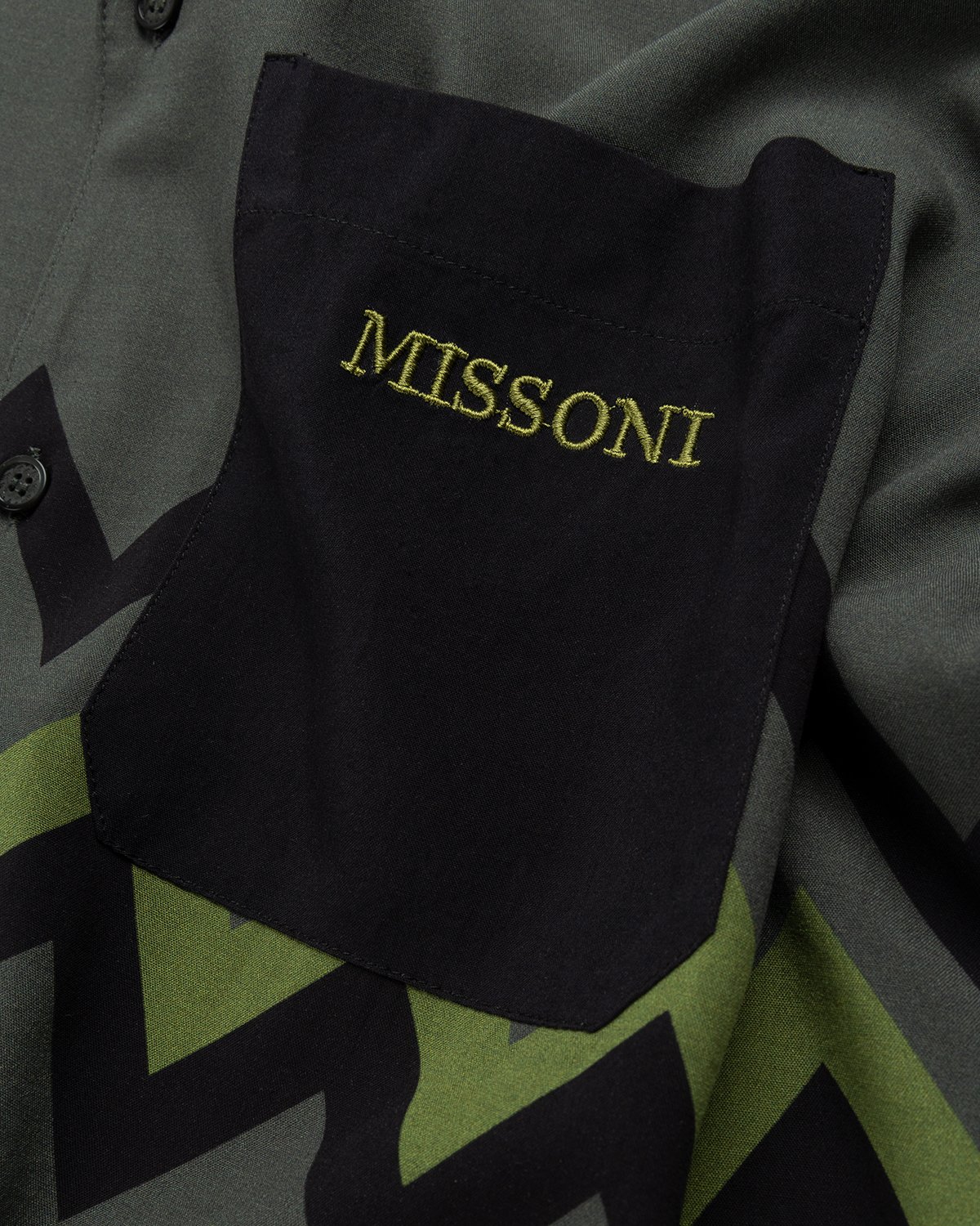 Missoni - Zig Zag Camp Shirt Green - Clothing - Multi - Image 3