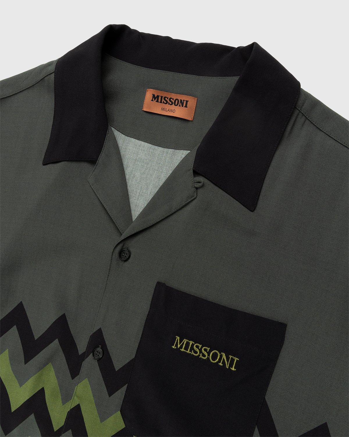 Missoni - Zig Zag Camp Shirt Green - Clothing - Multi - Image 4