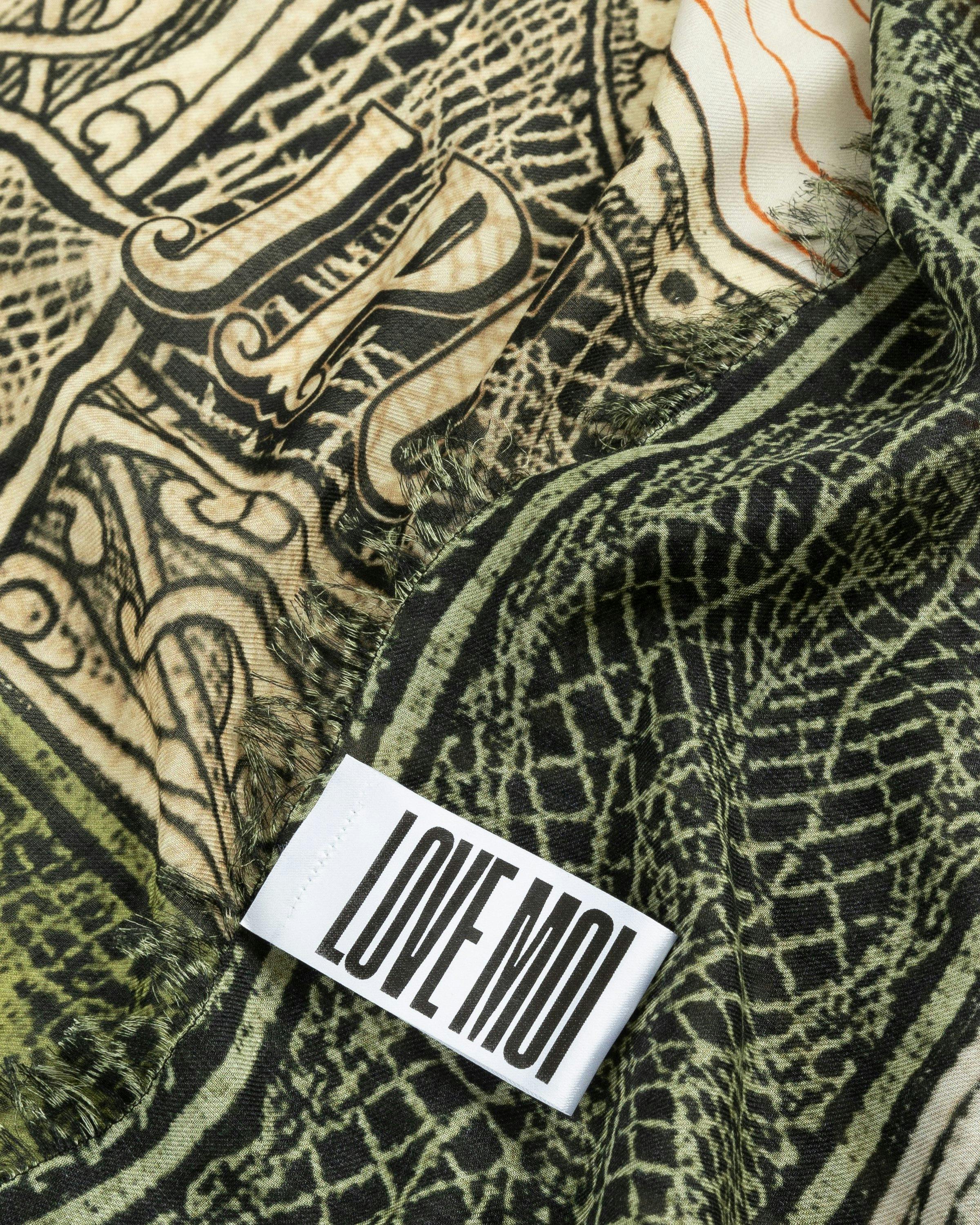 Jean Paul Gaultier - Cartouche Scarf Green/Ecru/Black/Orange - Accessories - Green - Image 5