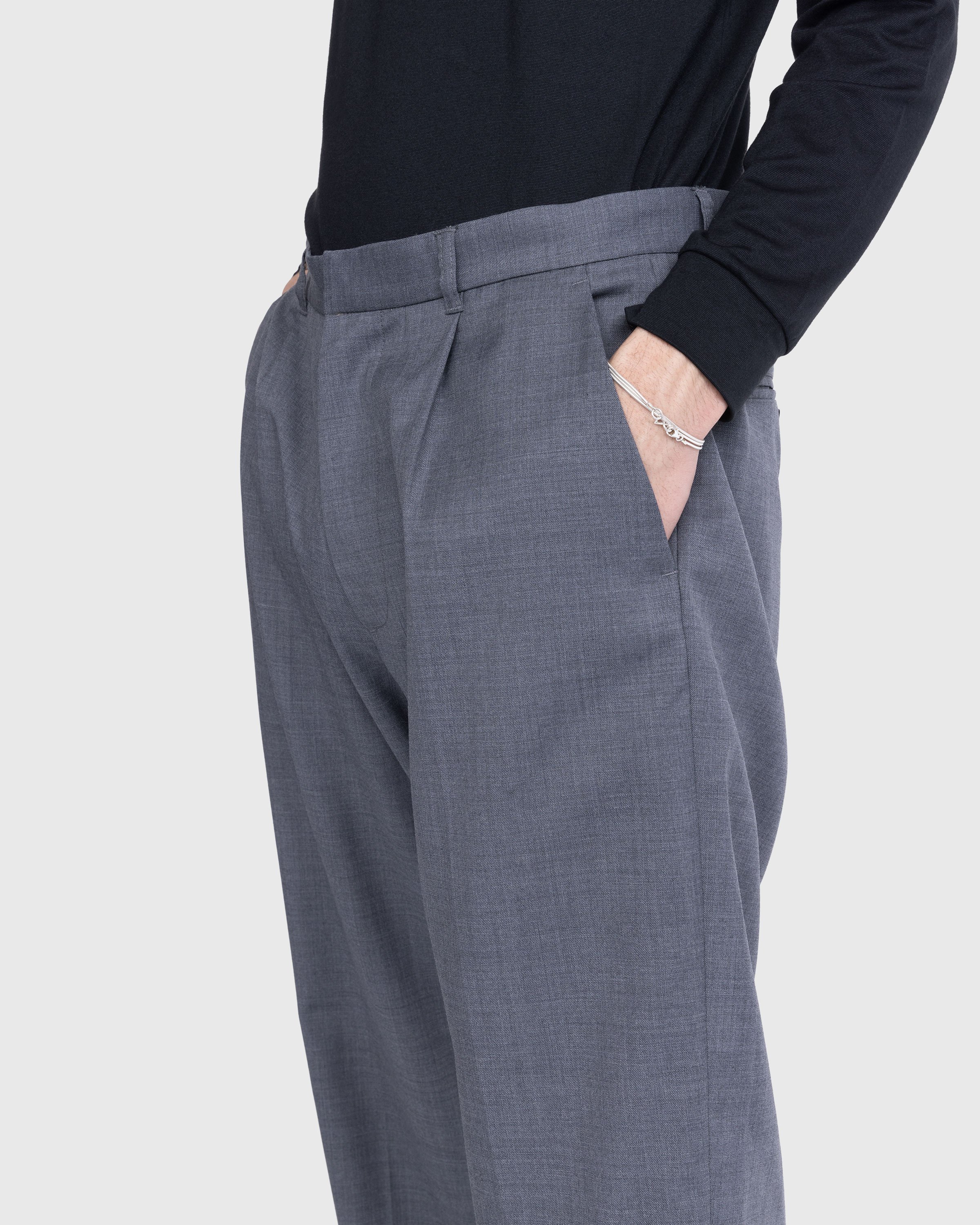 Highsnobiety - Tropical Wool Suiting Pants Grey - Clothing - Grey - Image 10