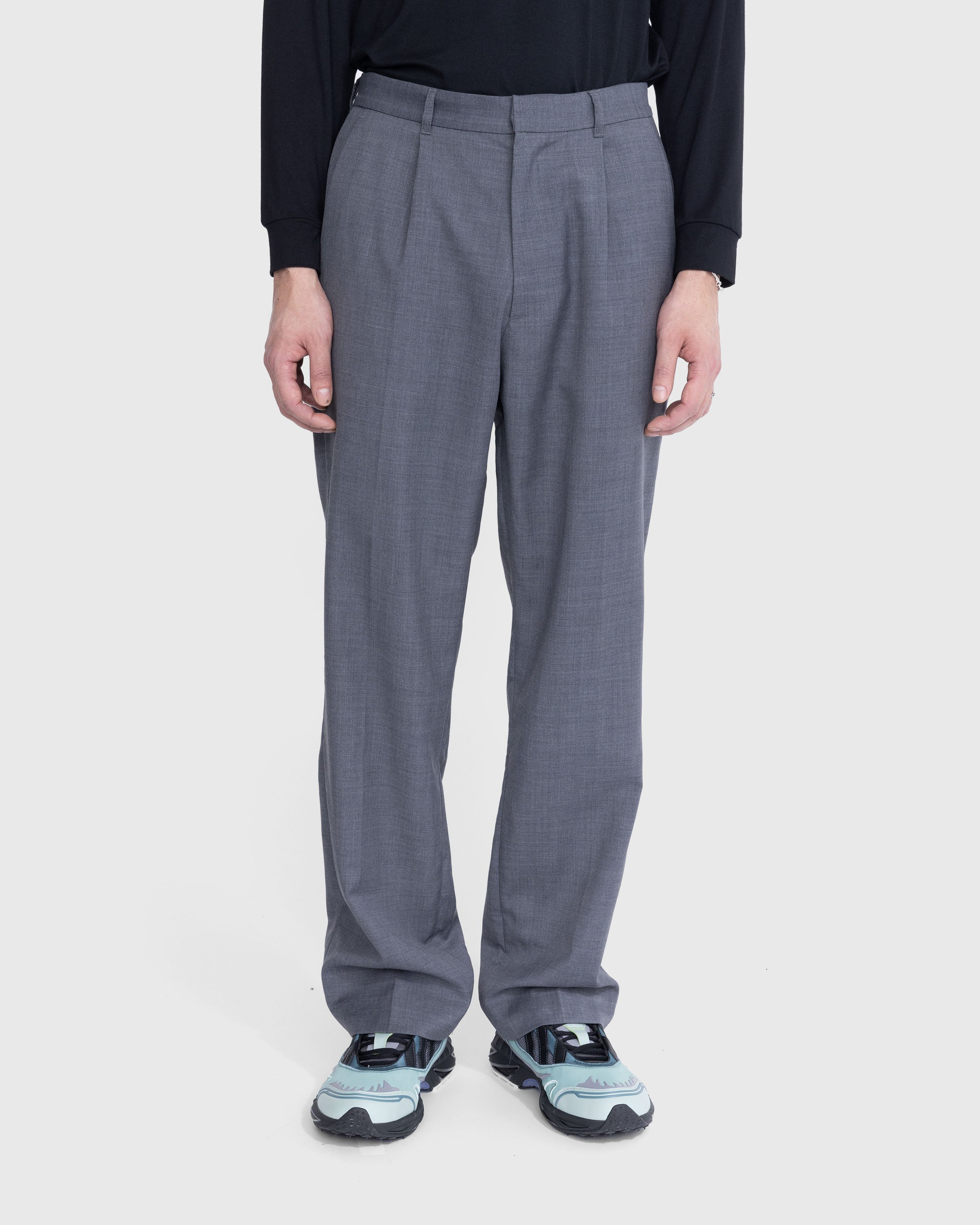 Highsnobiety - Tropical Wool Suiting Pants Grey - Clothing - Grey - Image 6