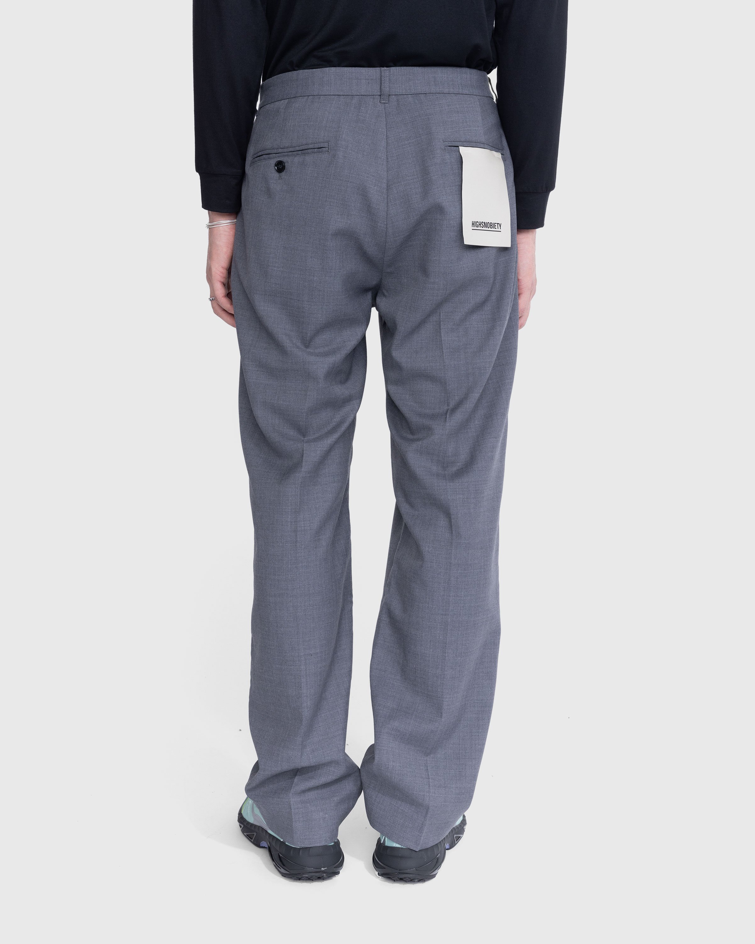 Highsnobiety - Tropical Wool Suiting Pants Grey - Clothing - Grey - Image 7