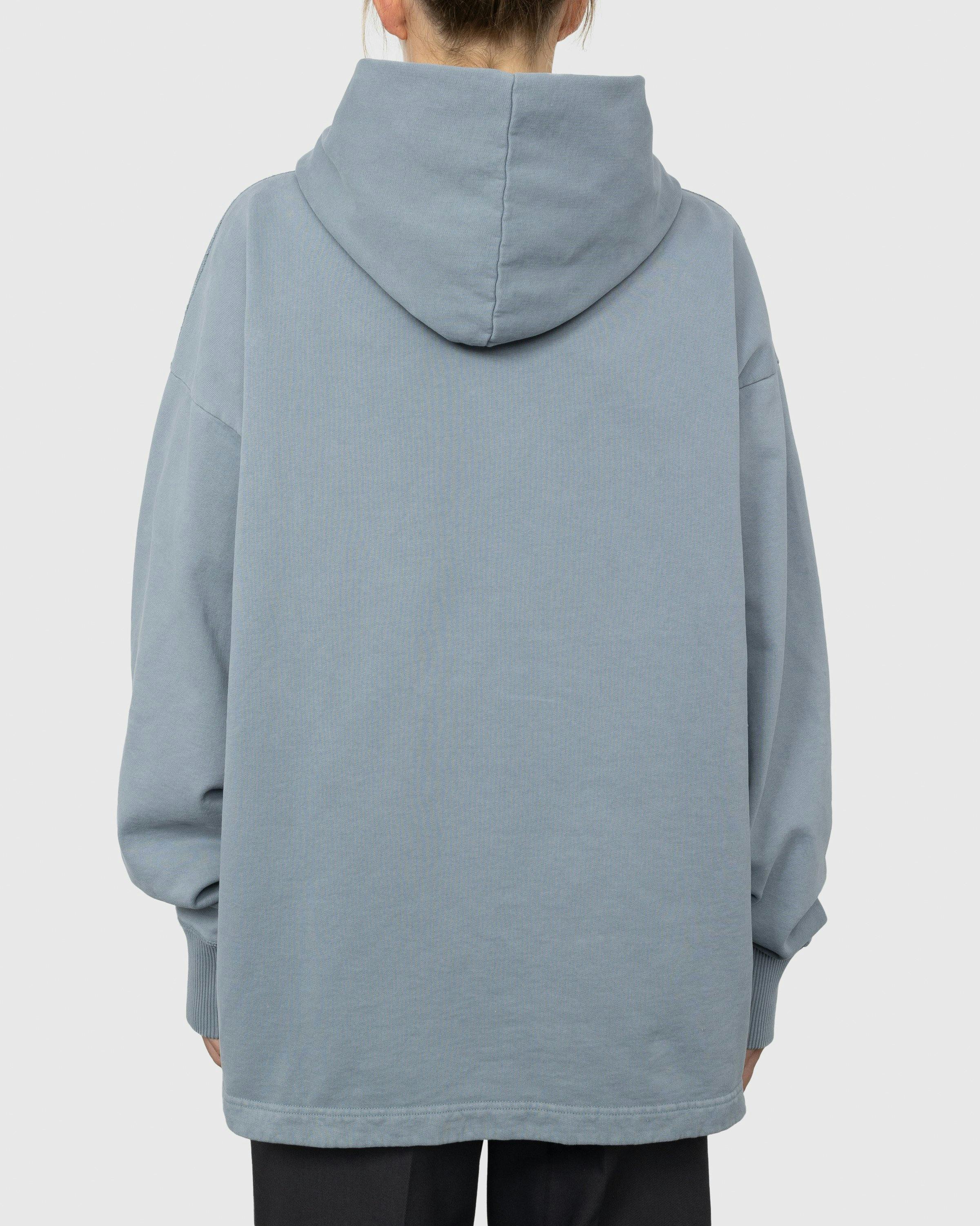 Acne Studios - Organic Cotton Logo Hoodie Steel Grey - Clothing - Grey - Image 4