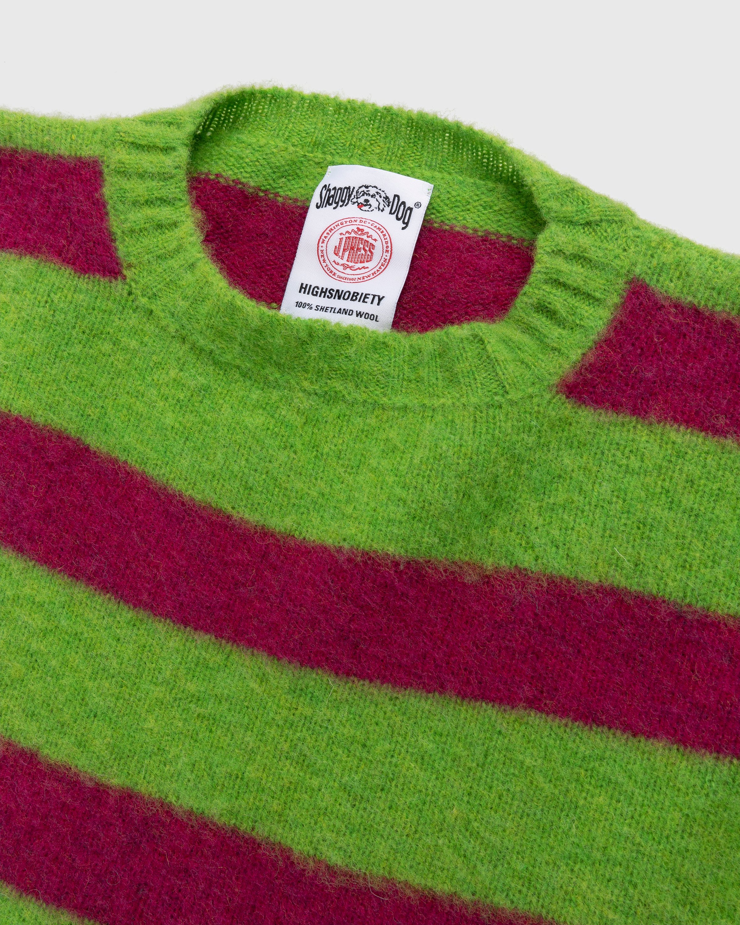 J. Press x Highsnobiety - Shaggy Dog Stripe Sweater Multi - Clothing - Multi - Image 3