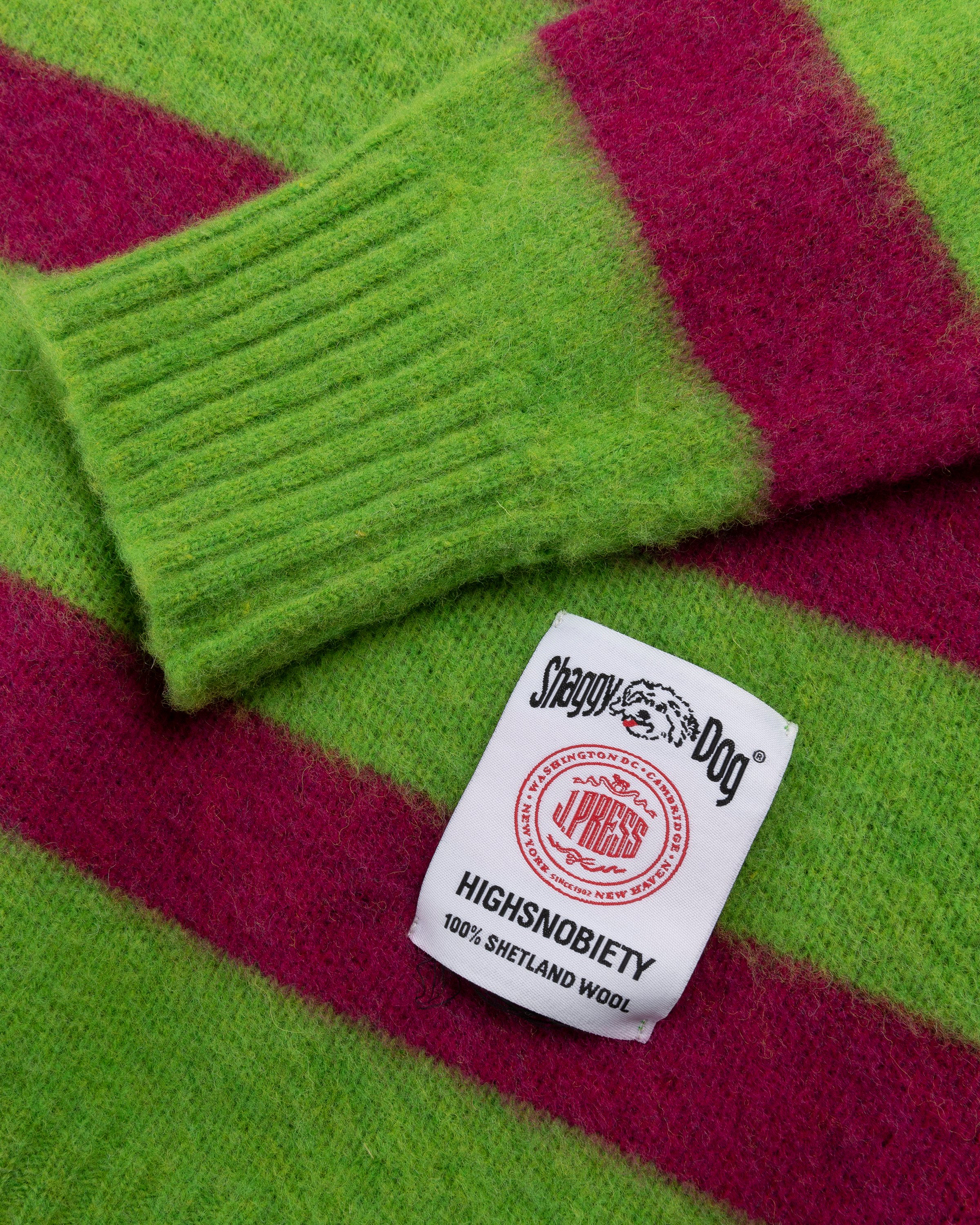 J. Press x Highsnobiety - Shaggy Dog Stripe Sweater Multi - Clothing - Multi - Image 5