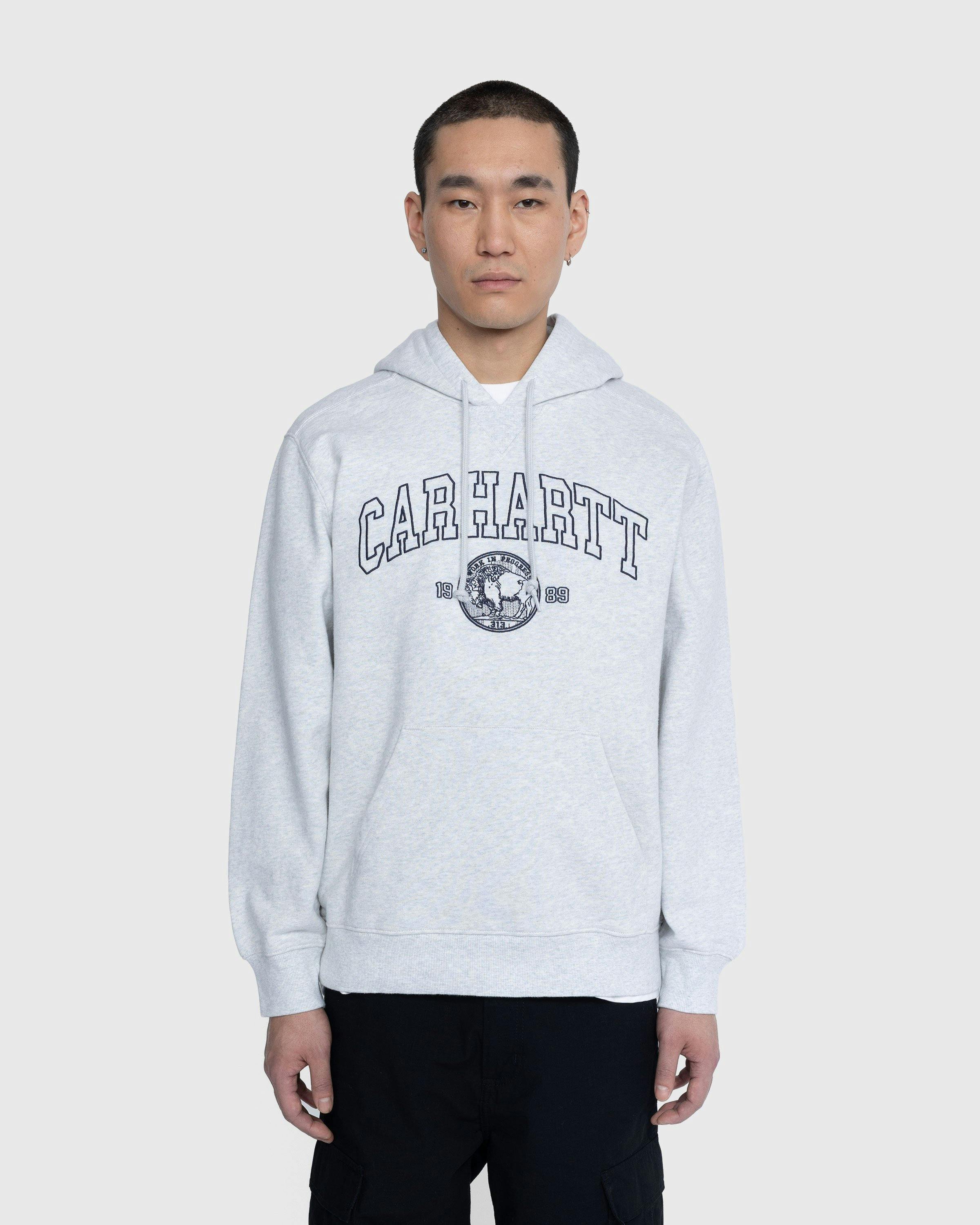 Carhartt WIP - Coin Hoodie Ash Heather/Atom Blue - Clothing - Green - Image 2