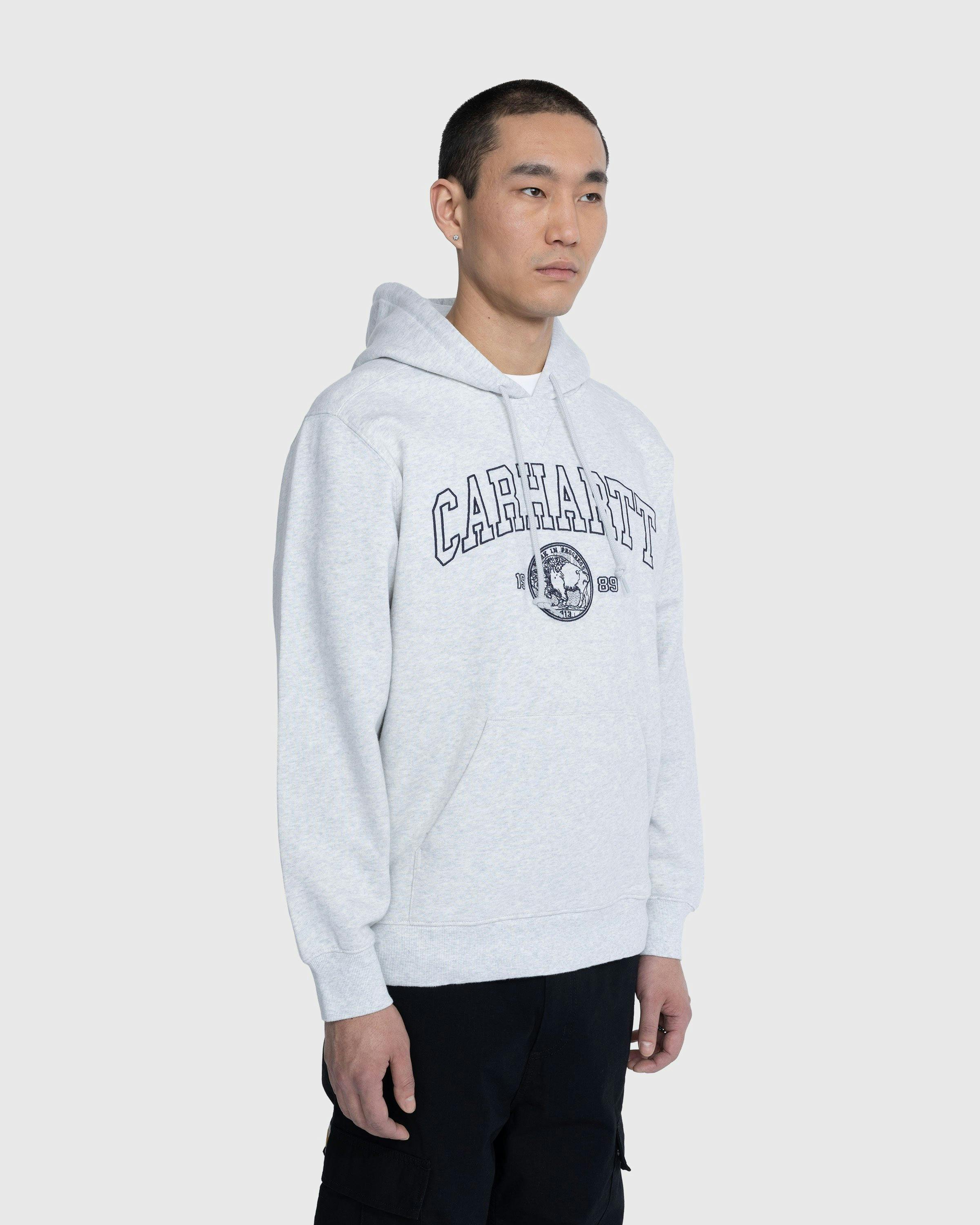 Carhartt WIP - Coin Hoodie Ash Heather/Atom Blue - Clothing - Green - Image 3