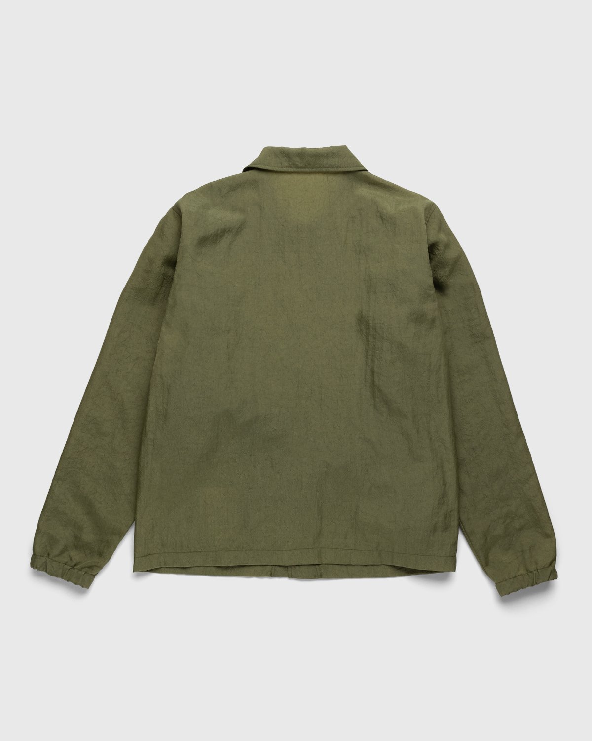 Highsnobiety - Stonewashed Nylon Coach Jacket Olive - Clothing - Green - Image 2