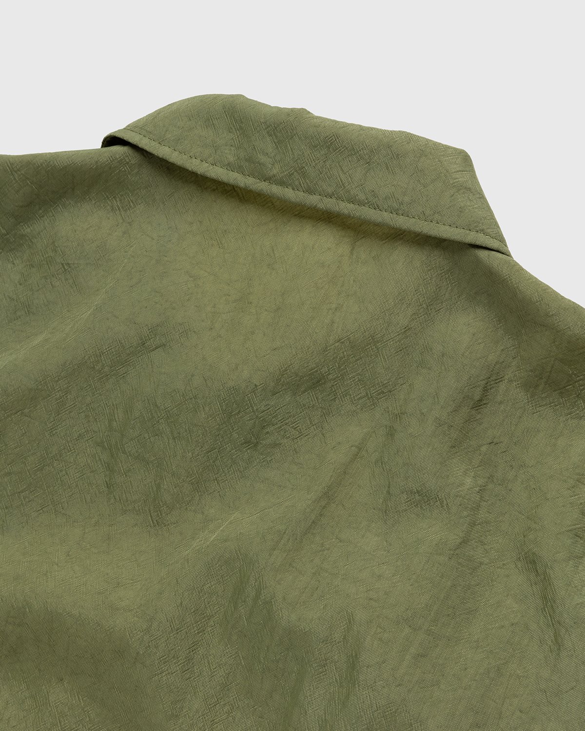 Highsnobiety - Stonewashed Nylon Coach Jacket Olive - Clothing - Green - Image 3