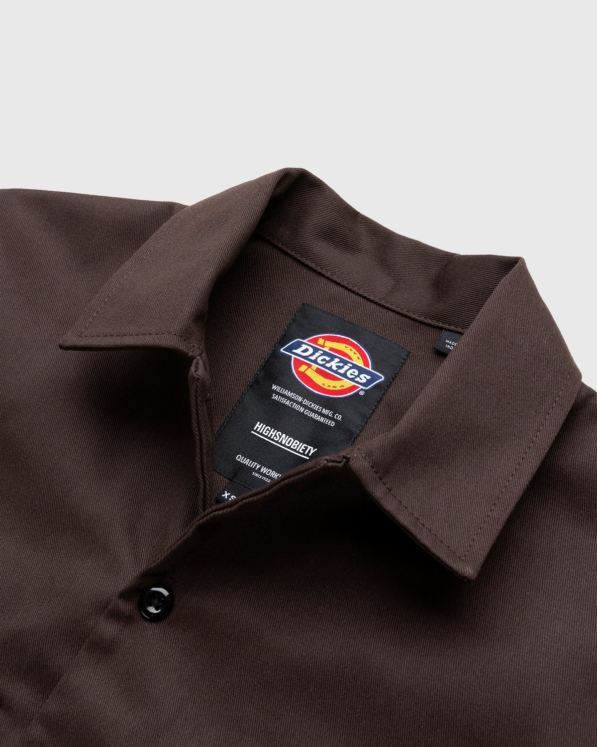 Highsnobiety x Dickies - Service Shirt Dark Brown - Clothing - Brown - Image 3