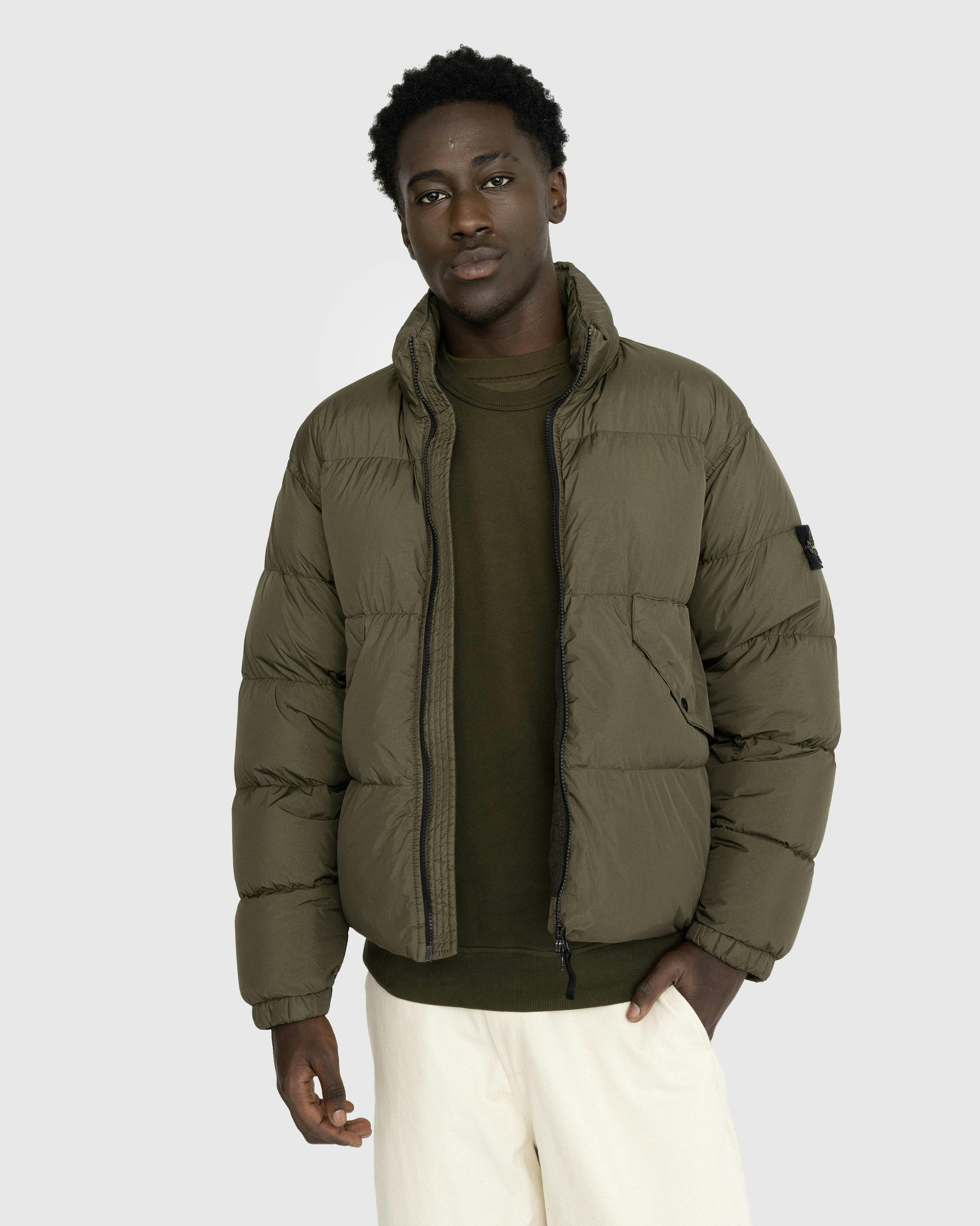 Stone Island - Garment-Dyed Recycled Nylon Down Jacket Olive - Clothing - Green - Image 2