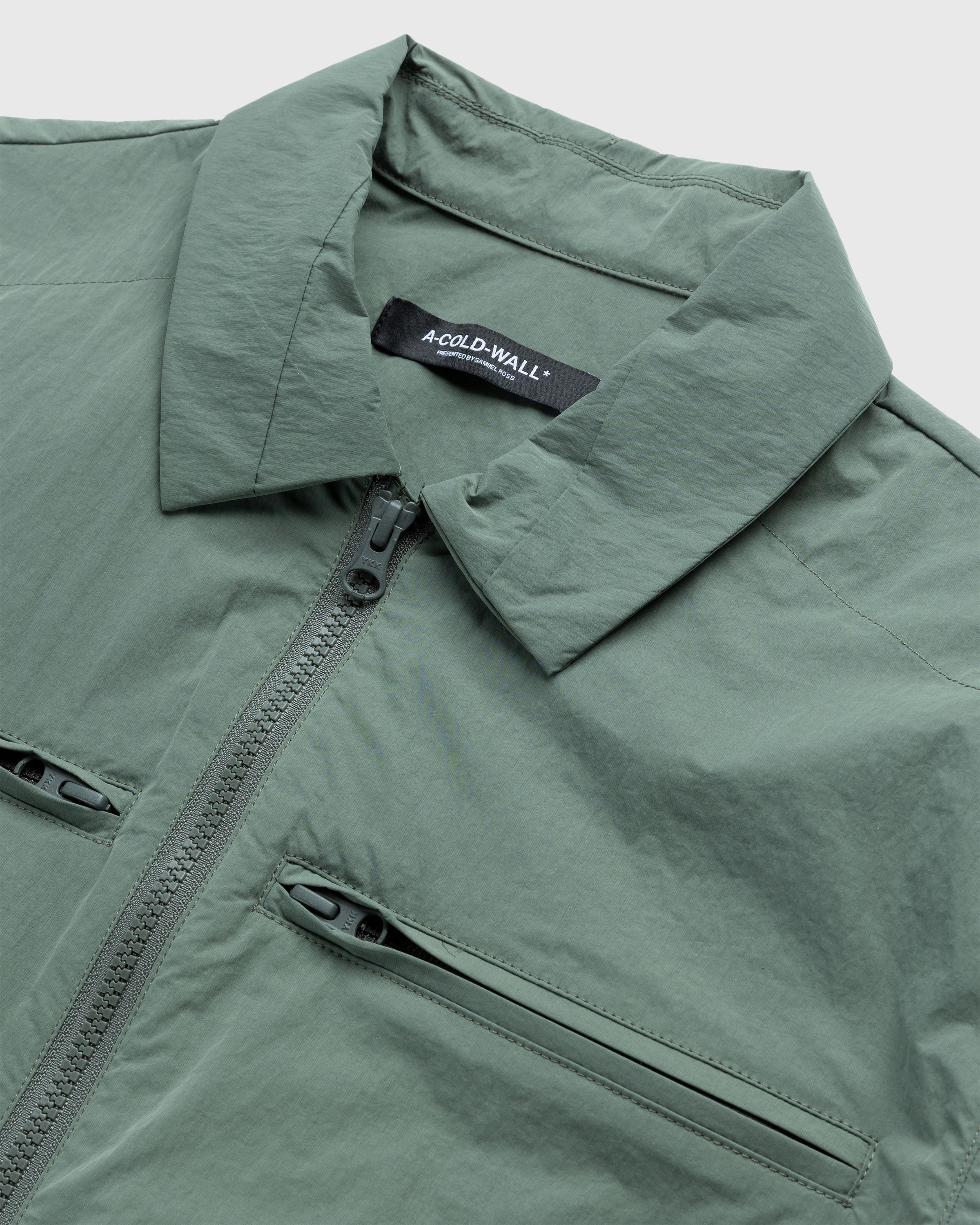 A-Cold-Wall* - Gaussian Overshirt Military Green - Clothing - Green - Image 4