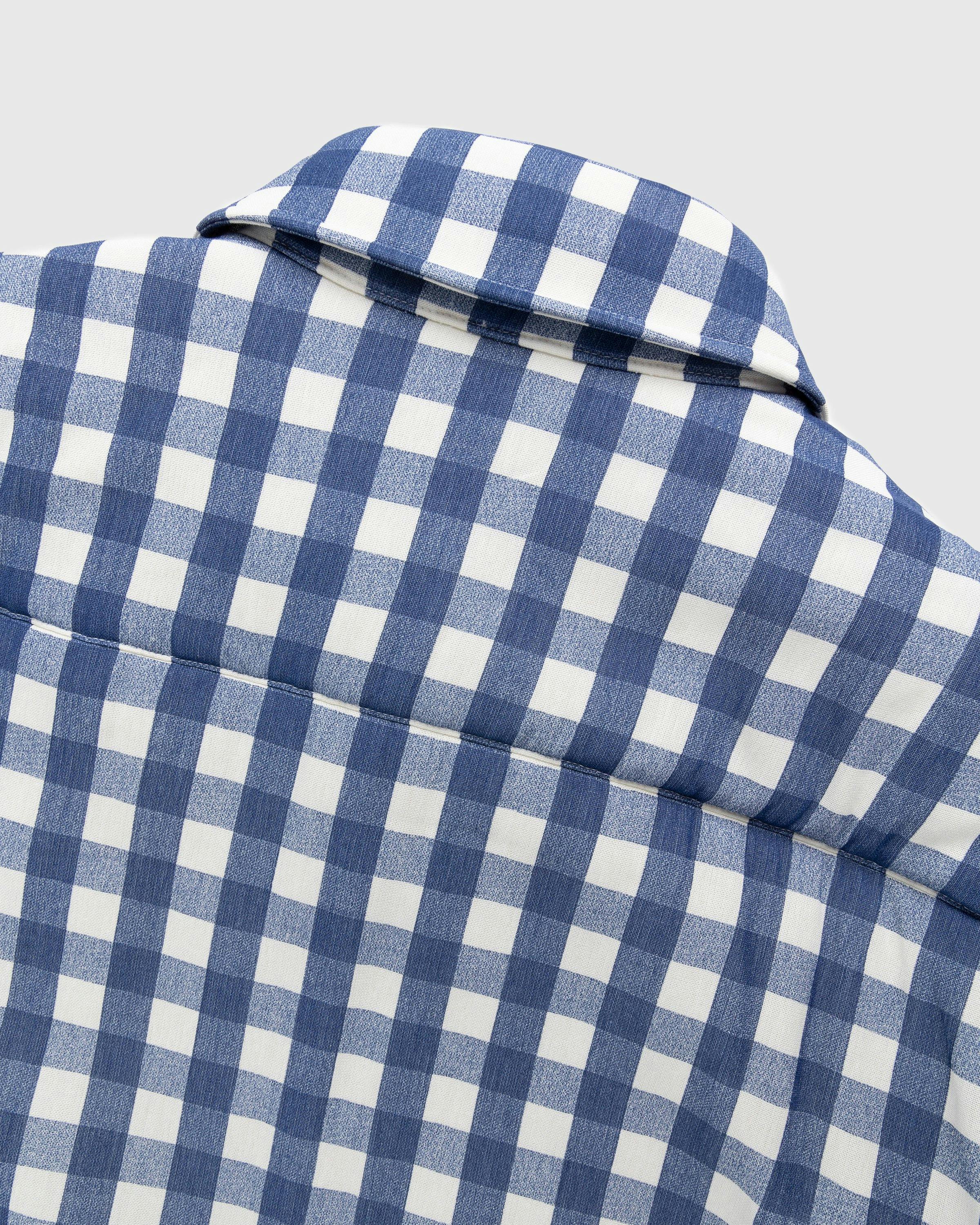 JACQUEMUS - La Chemise Boulanger Navy Checks - Clothing - Blue - Image 4