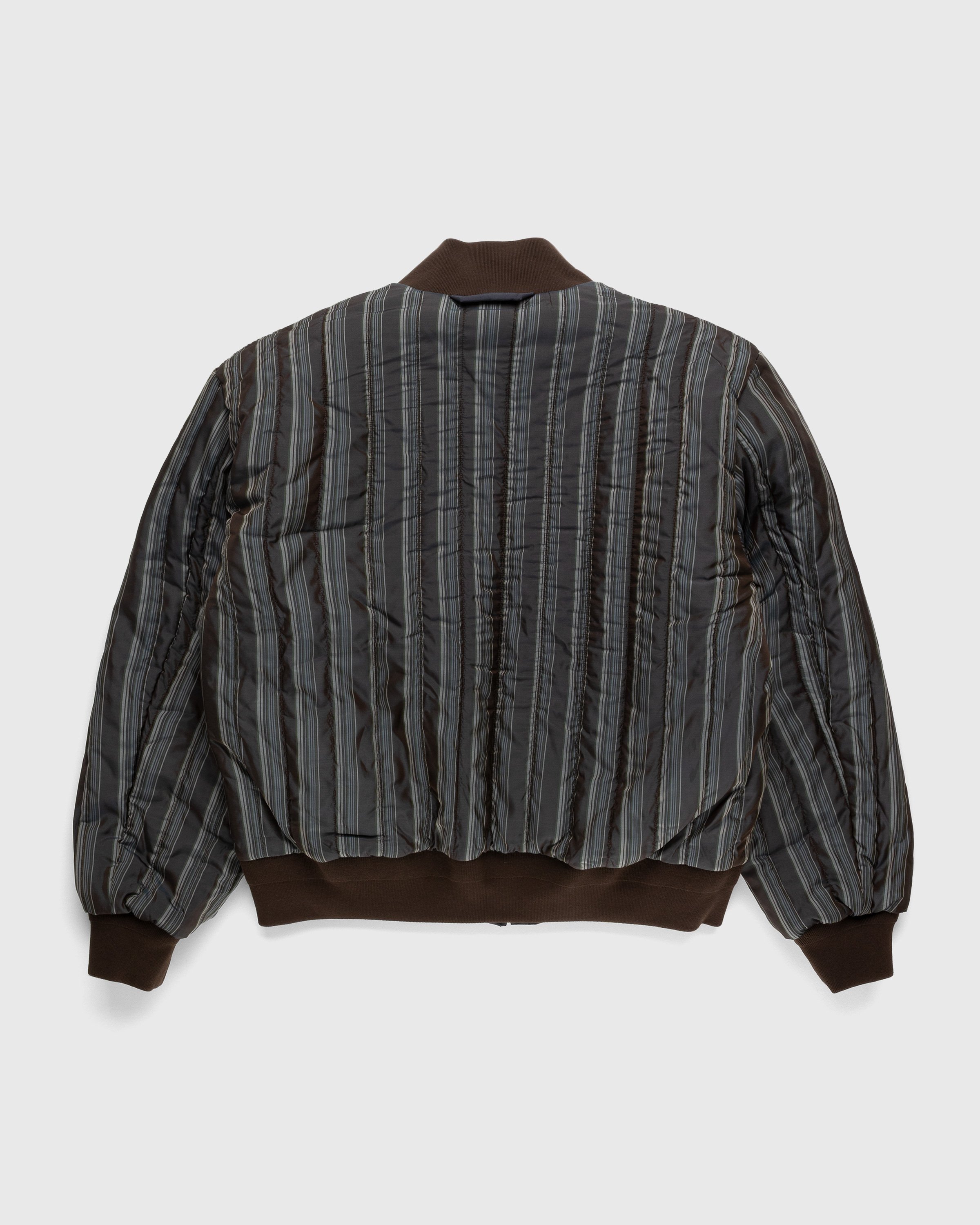Acne Studios - Reversible Patch Bomber Jacket Anthracite Grey - Clothing - Brown - Image 6